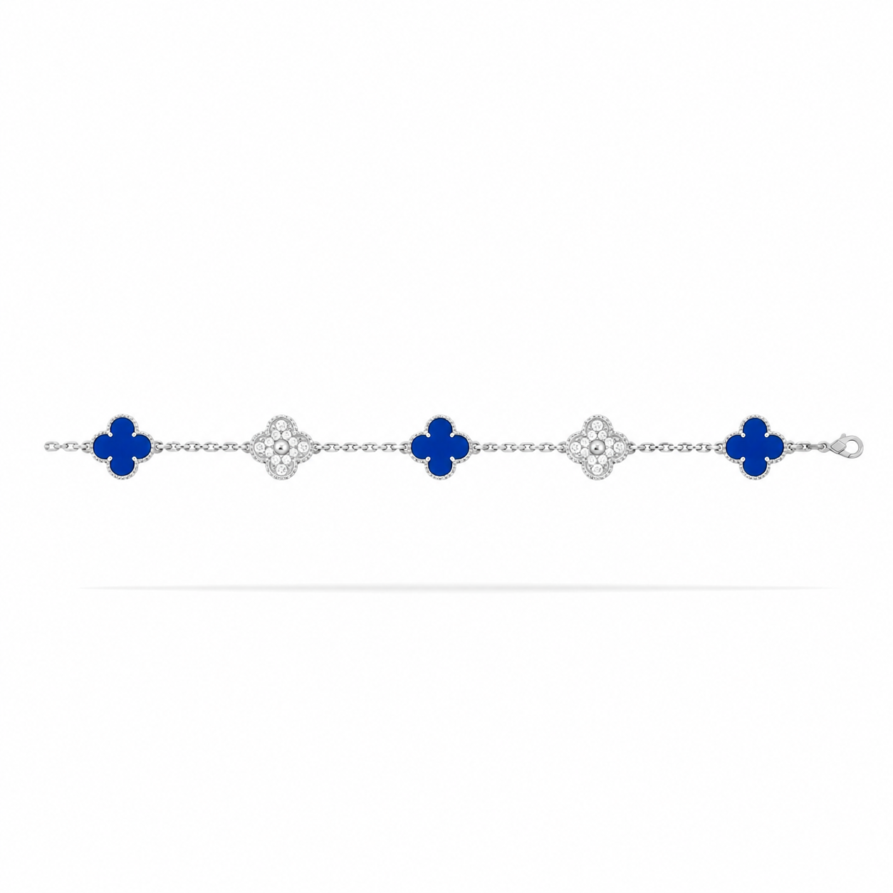 Imke Blue Trèfle Mother of Pearl Bracelet