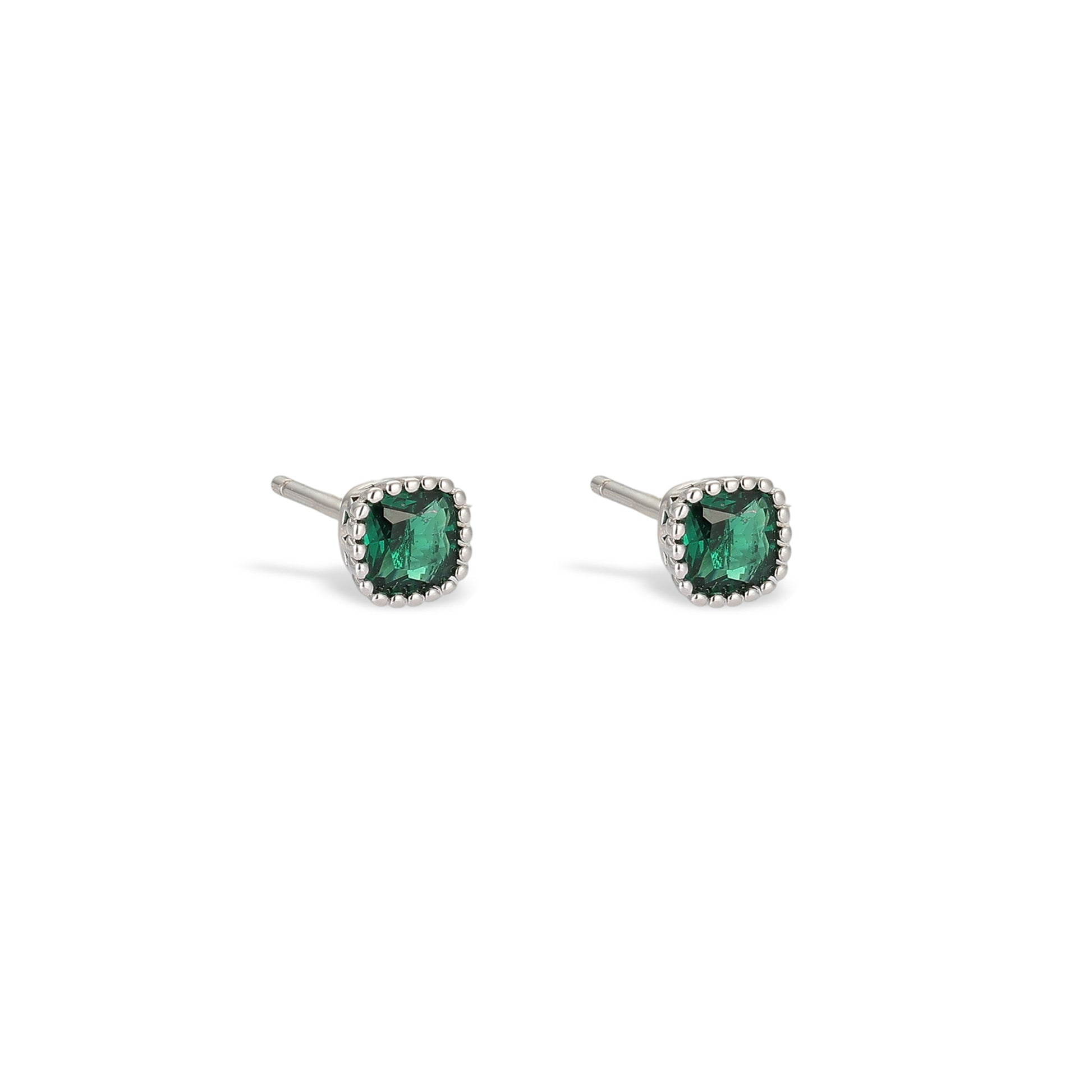 Inès Square Zircon Earring Set