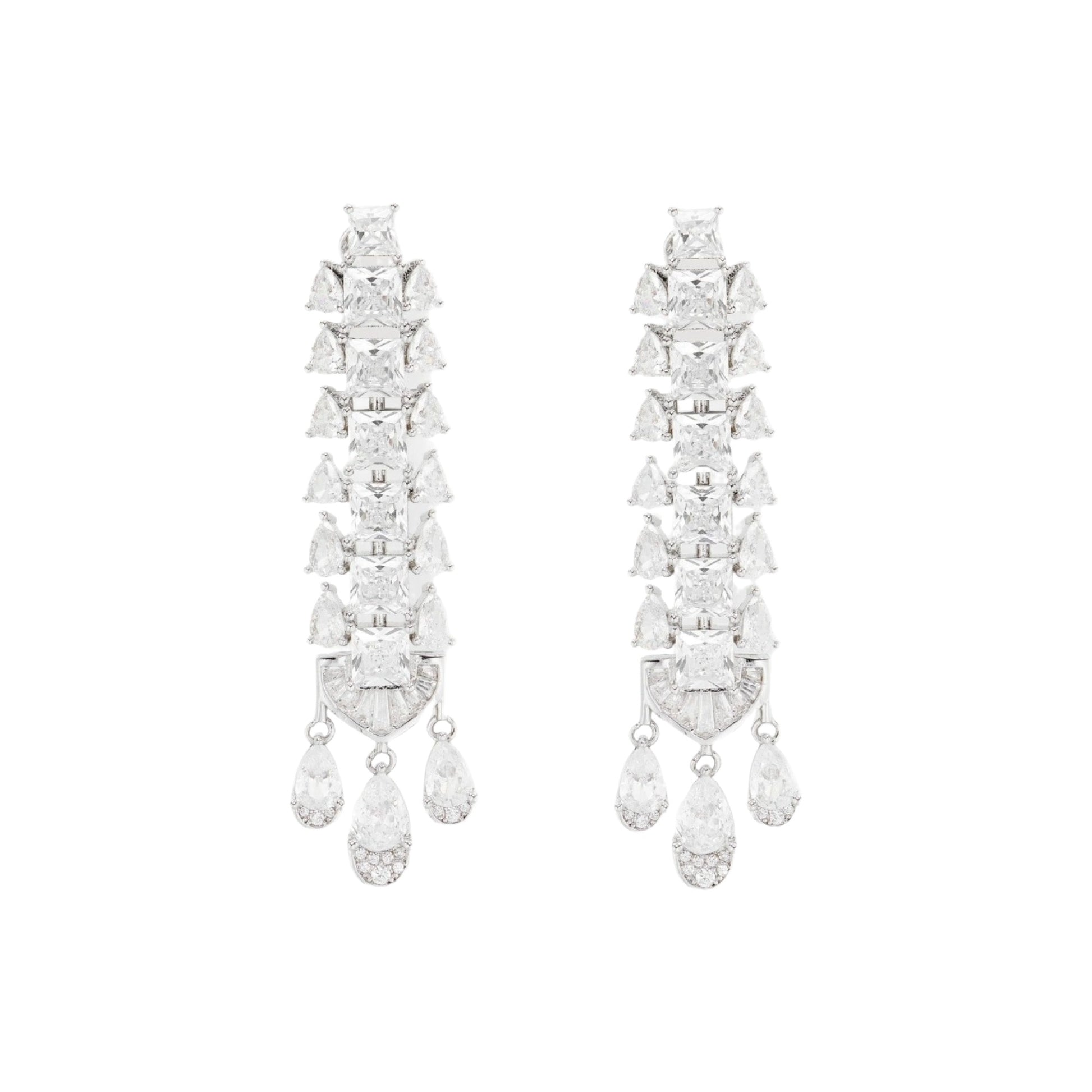 Ingtrud Square Teardrop Drop Earrings