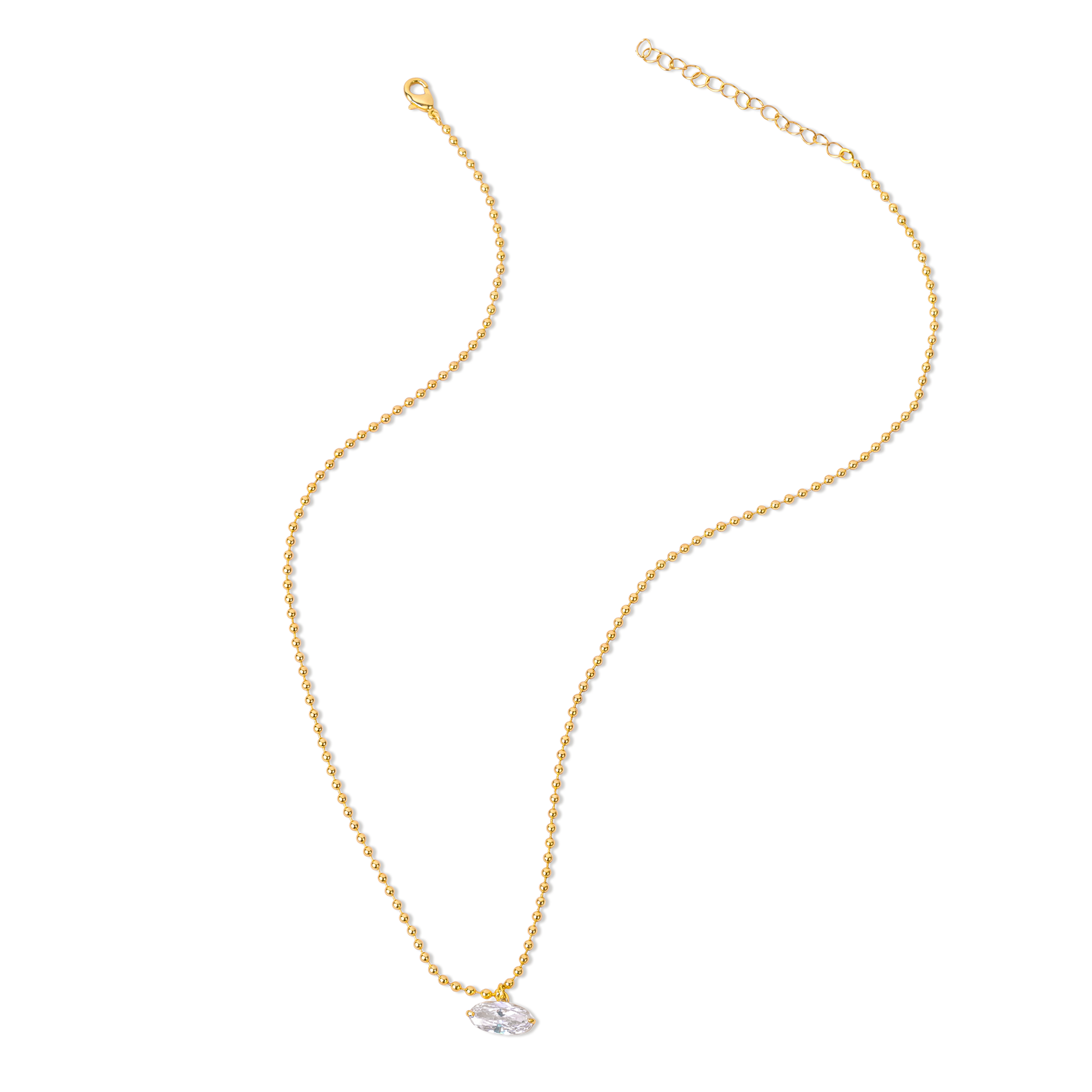 Inken 14K Gold Oval Necklace