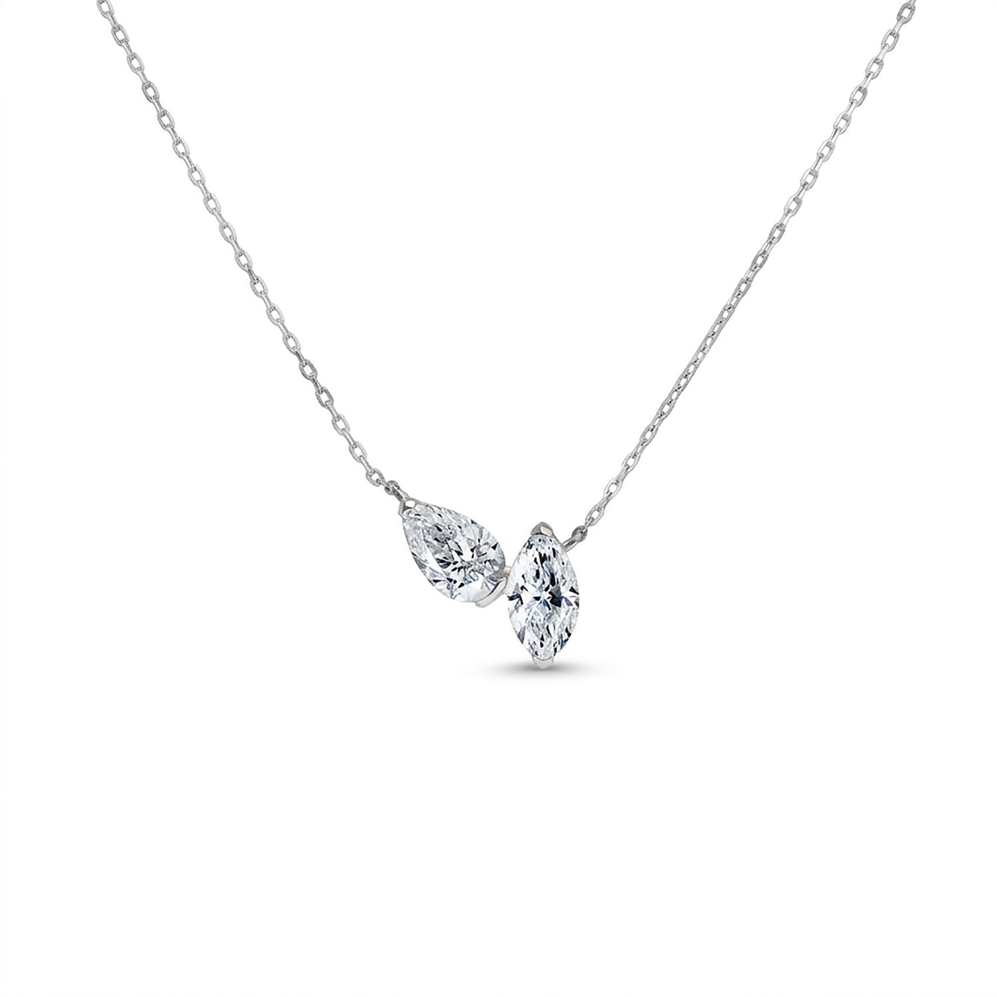 Irmgard 18K Gold Marquise Teardrop Necklace
