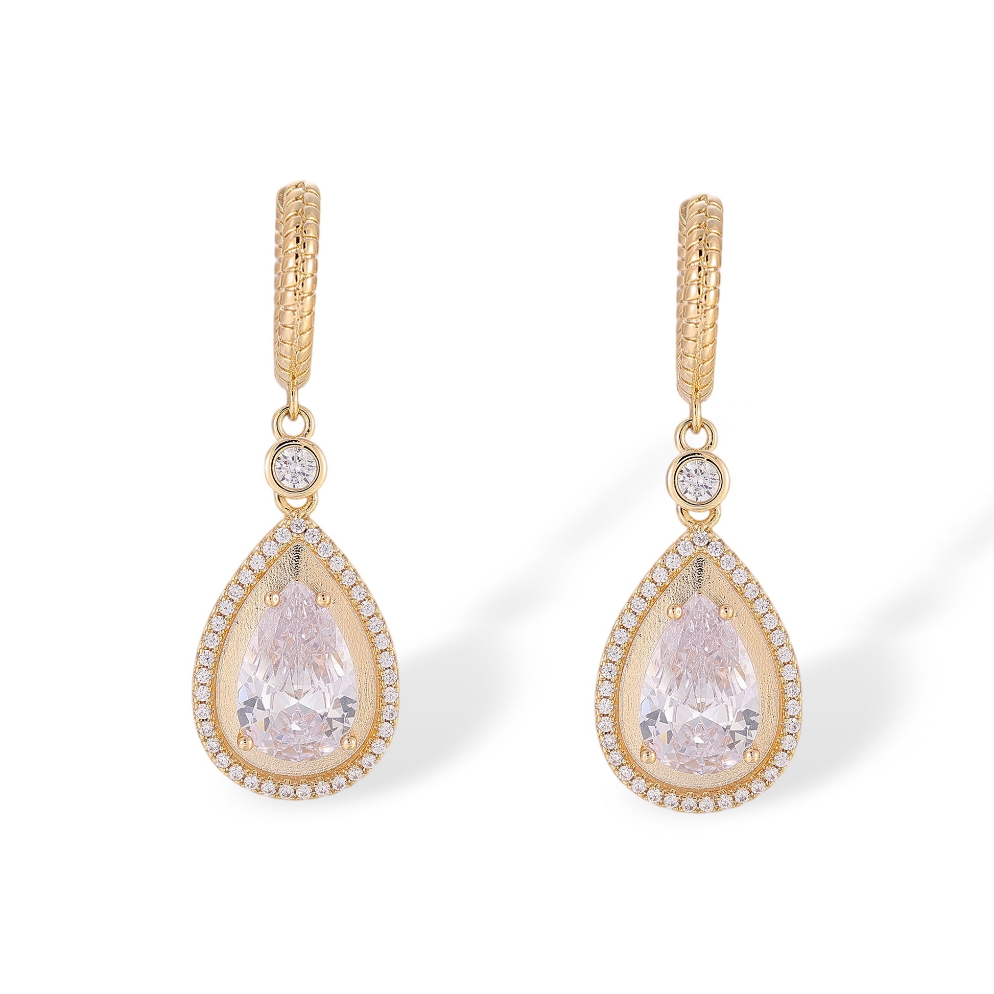 Irmhild 14K Gold Teardrop Drop Earrings