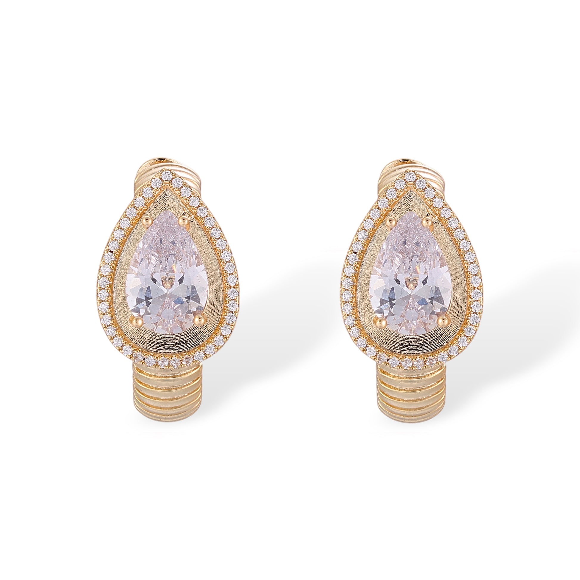 Irmhild 14K Gold Teardrop Earrings