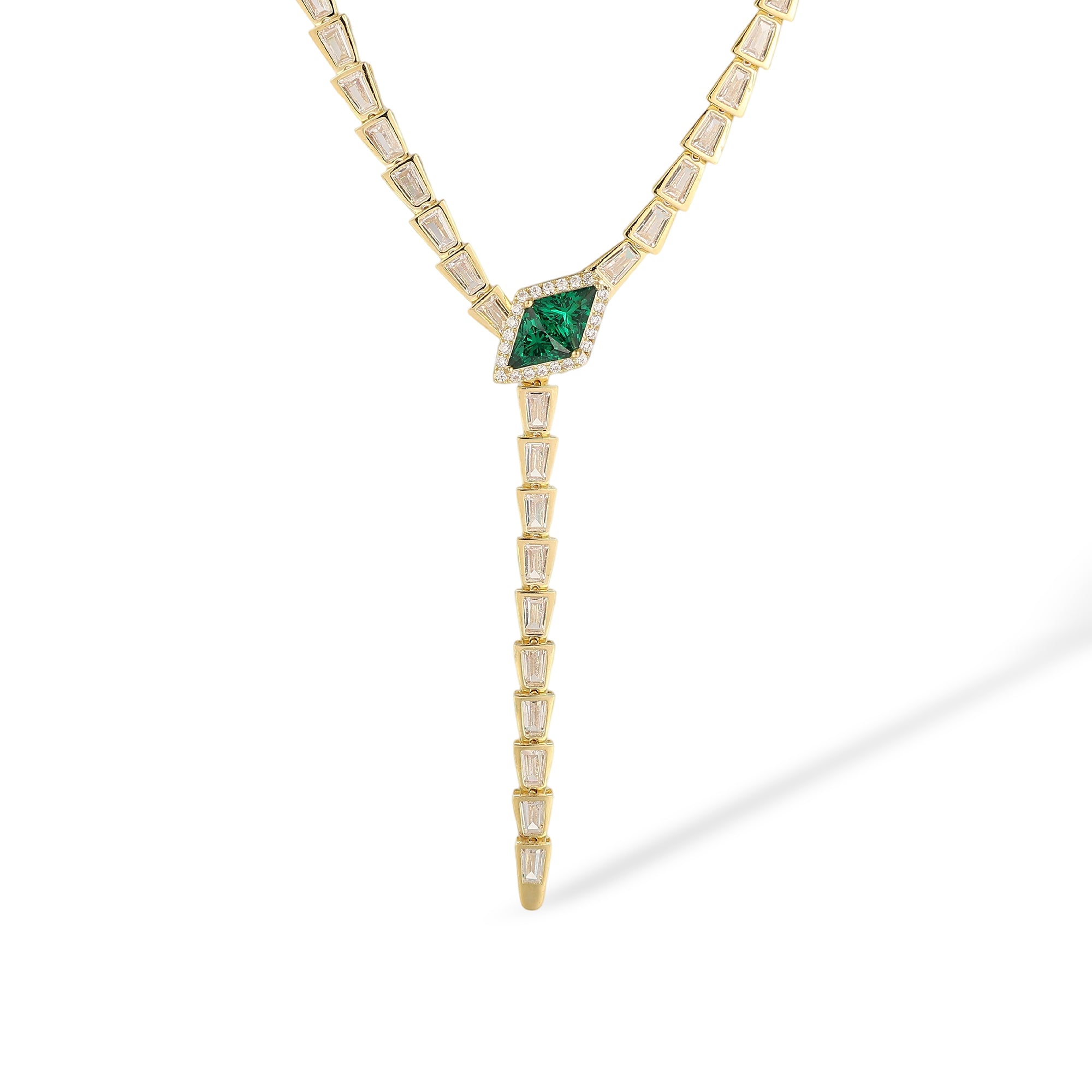 Irmlind Rhombus Y Shape Necklace