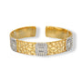 Isalyne 14K Gold Square Open Bangle