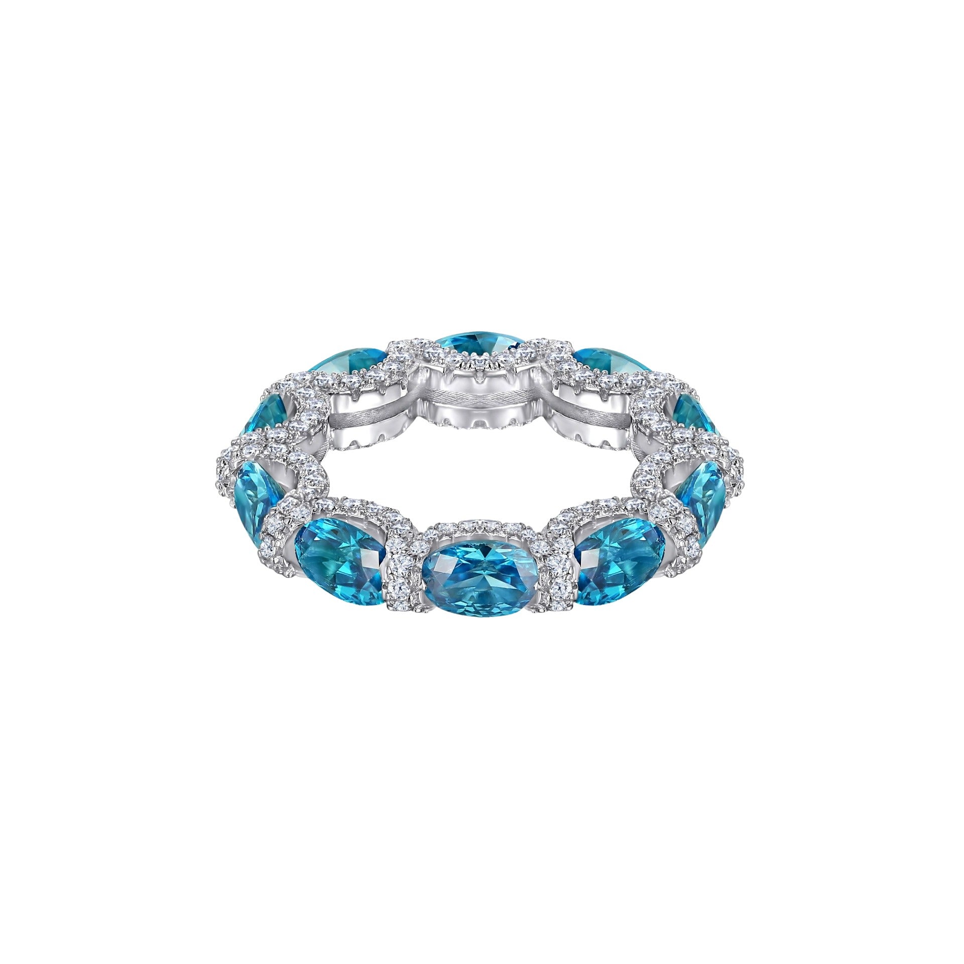 Jacobine Blue Oval Ring