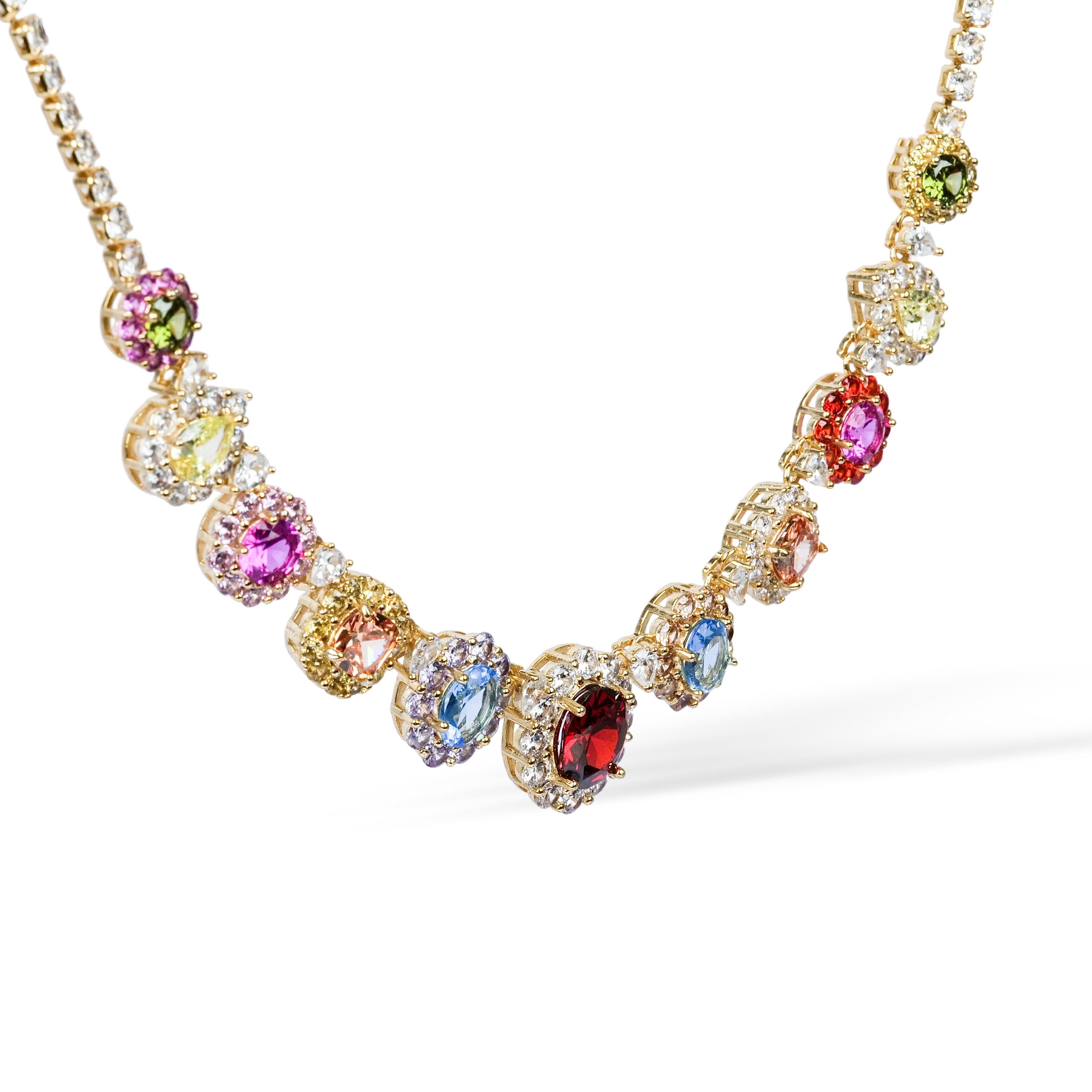 Jacqueline Multicolor Mixed Shape Necklace
