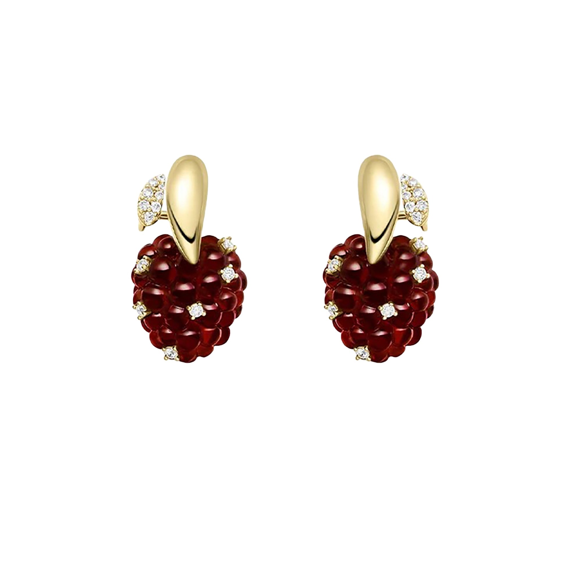 Janneke Red Raspberry Earrings