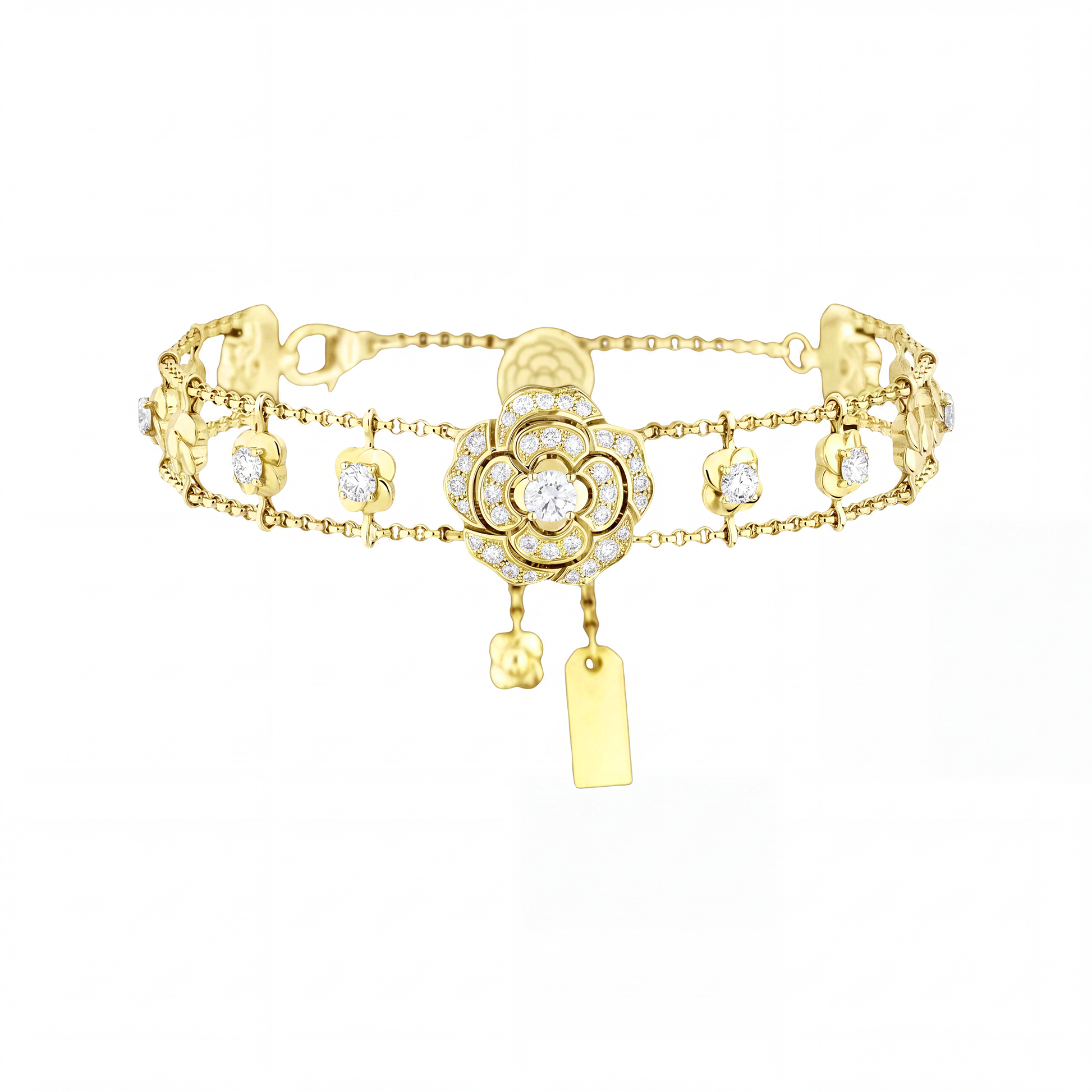 Jasmin White Camellia Floral Bracelet