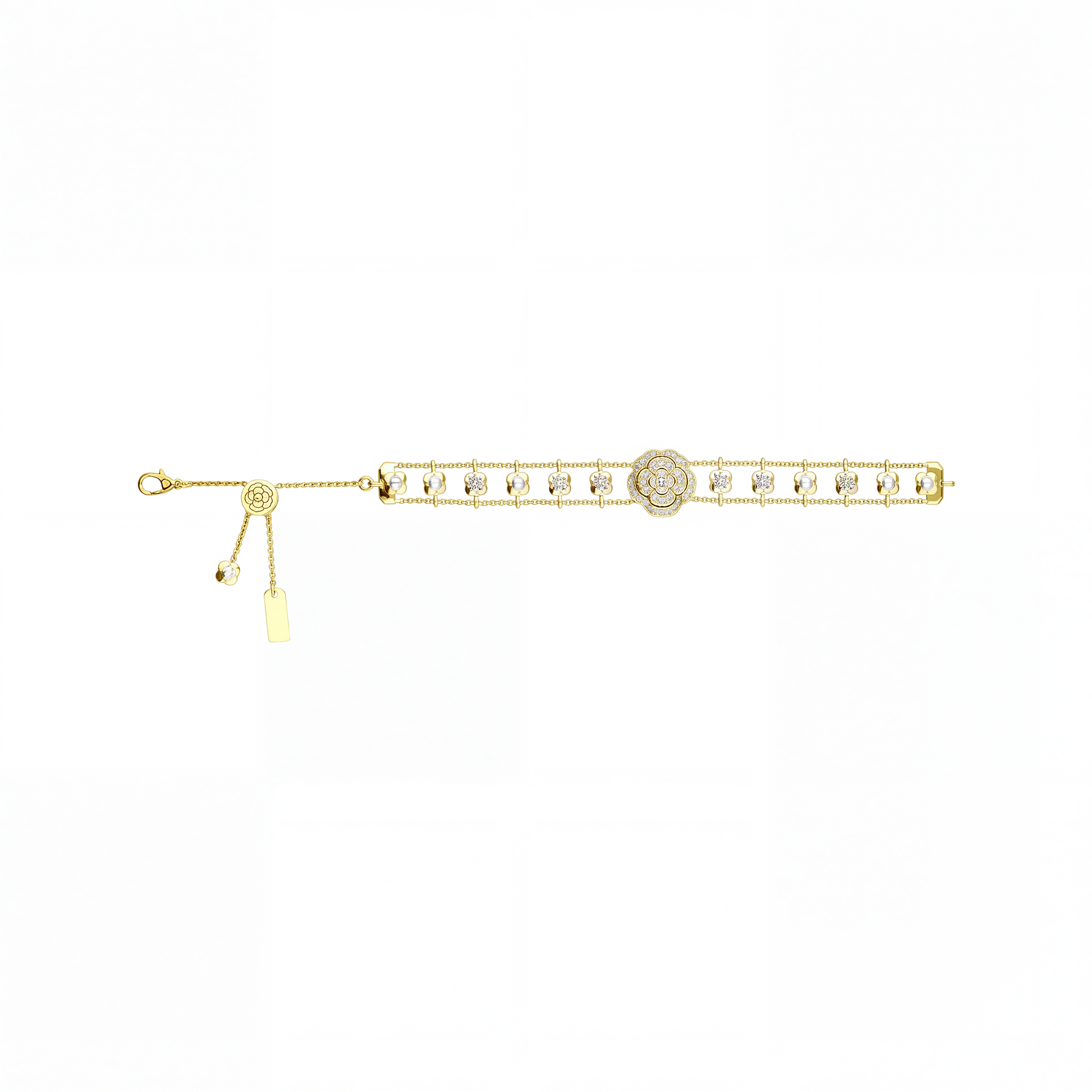 Jasmin White Camellia Floral Bracelet