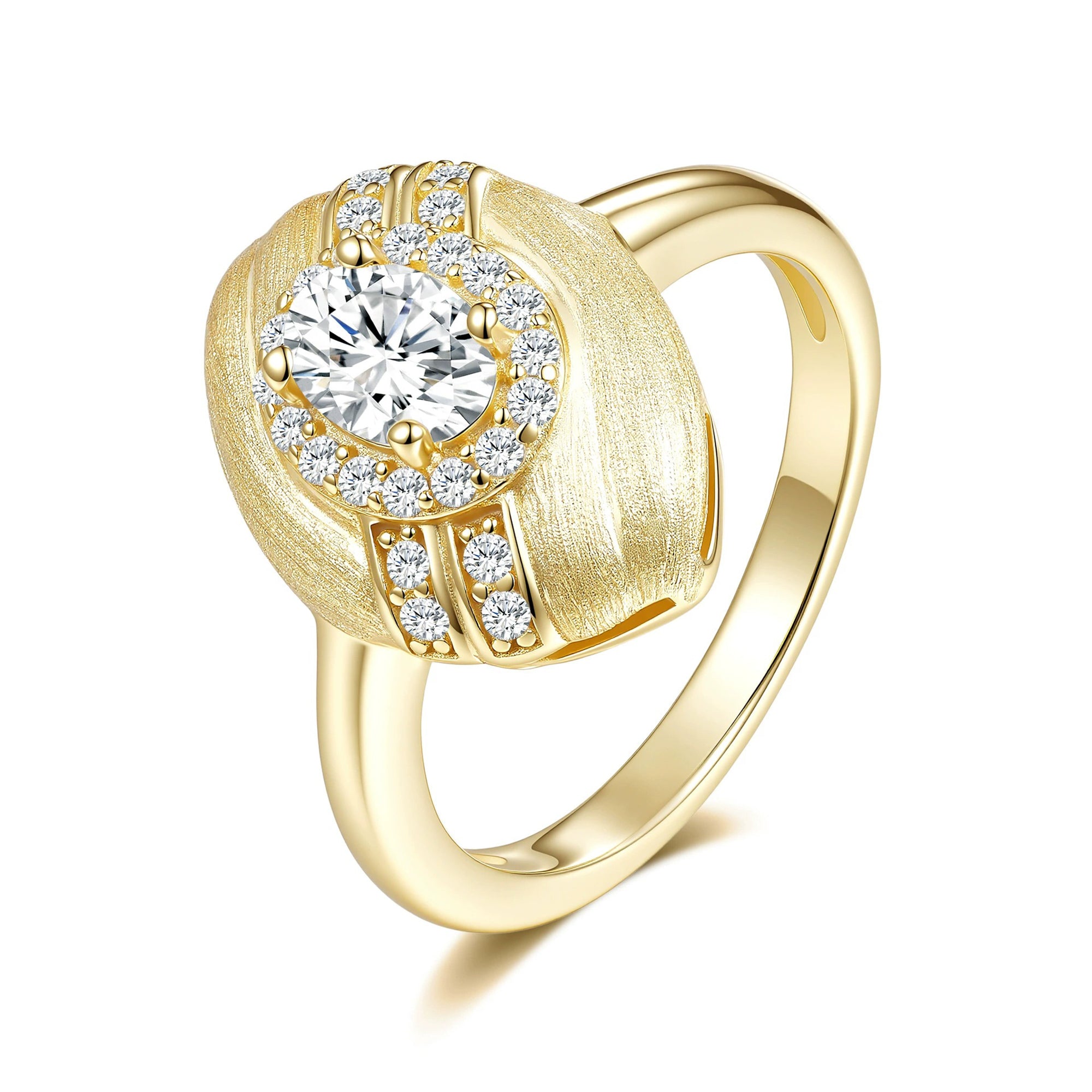 Jessika 14K Gold Marquise Moissanite Ring