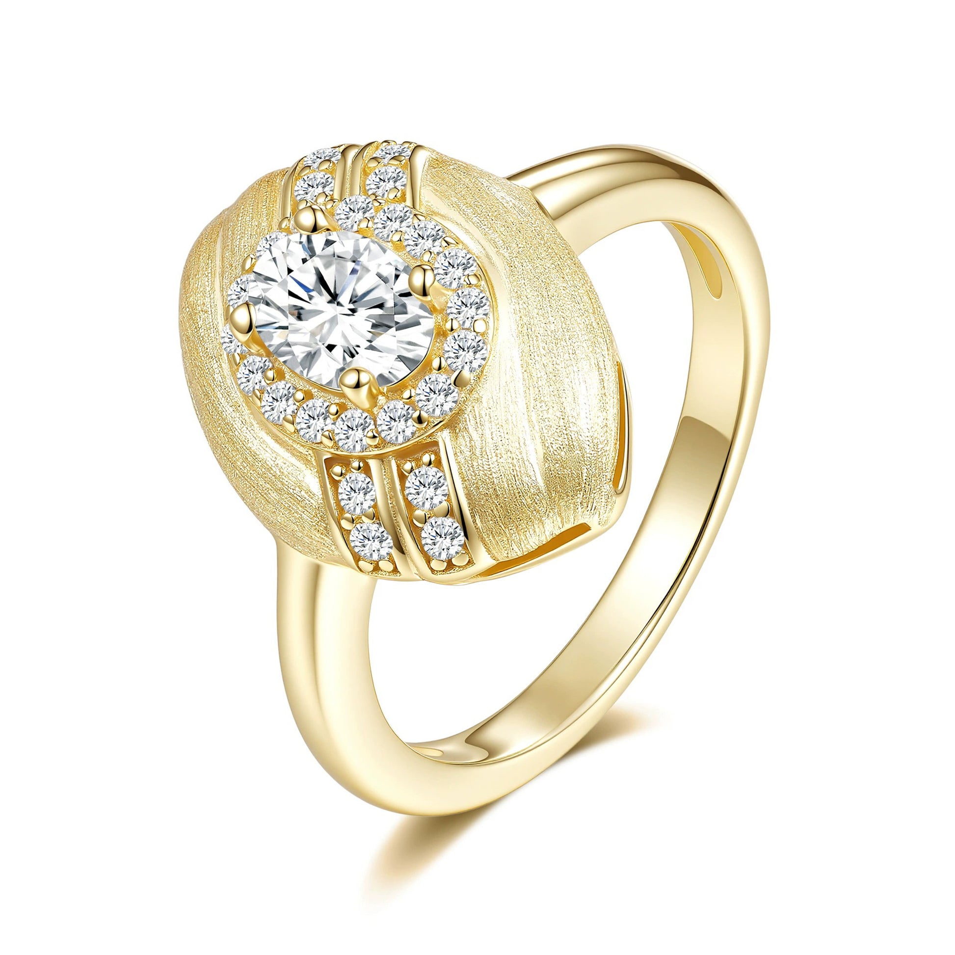 Jessika 14K Gold Marquise Moissanite Ring