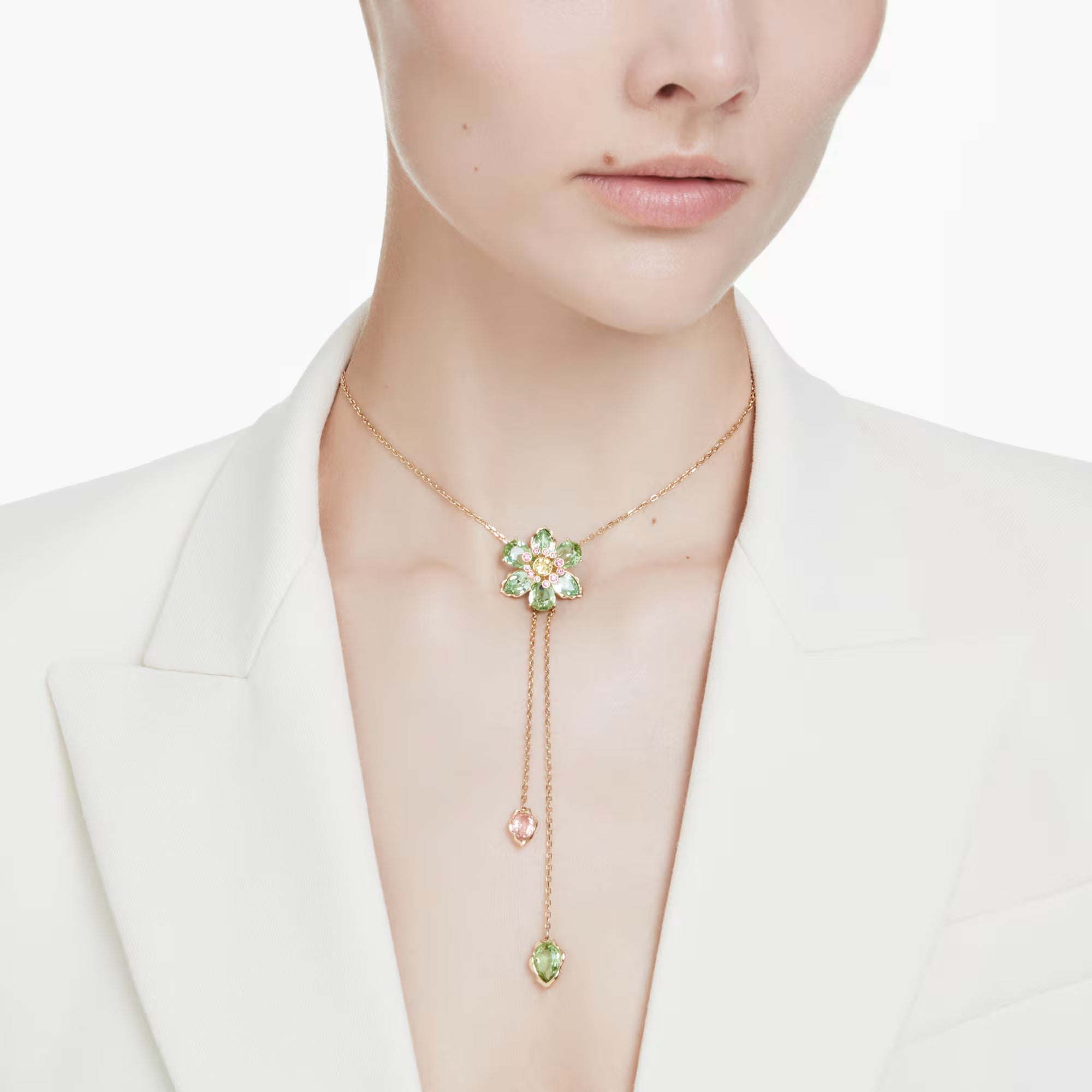 Jetta Green Floral Neckalce