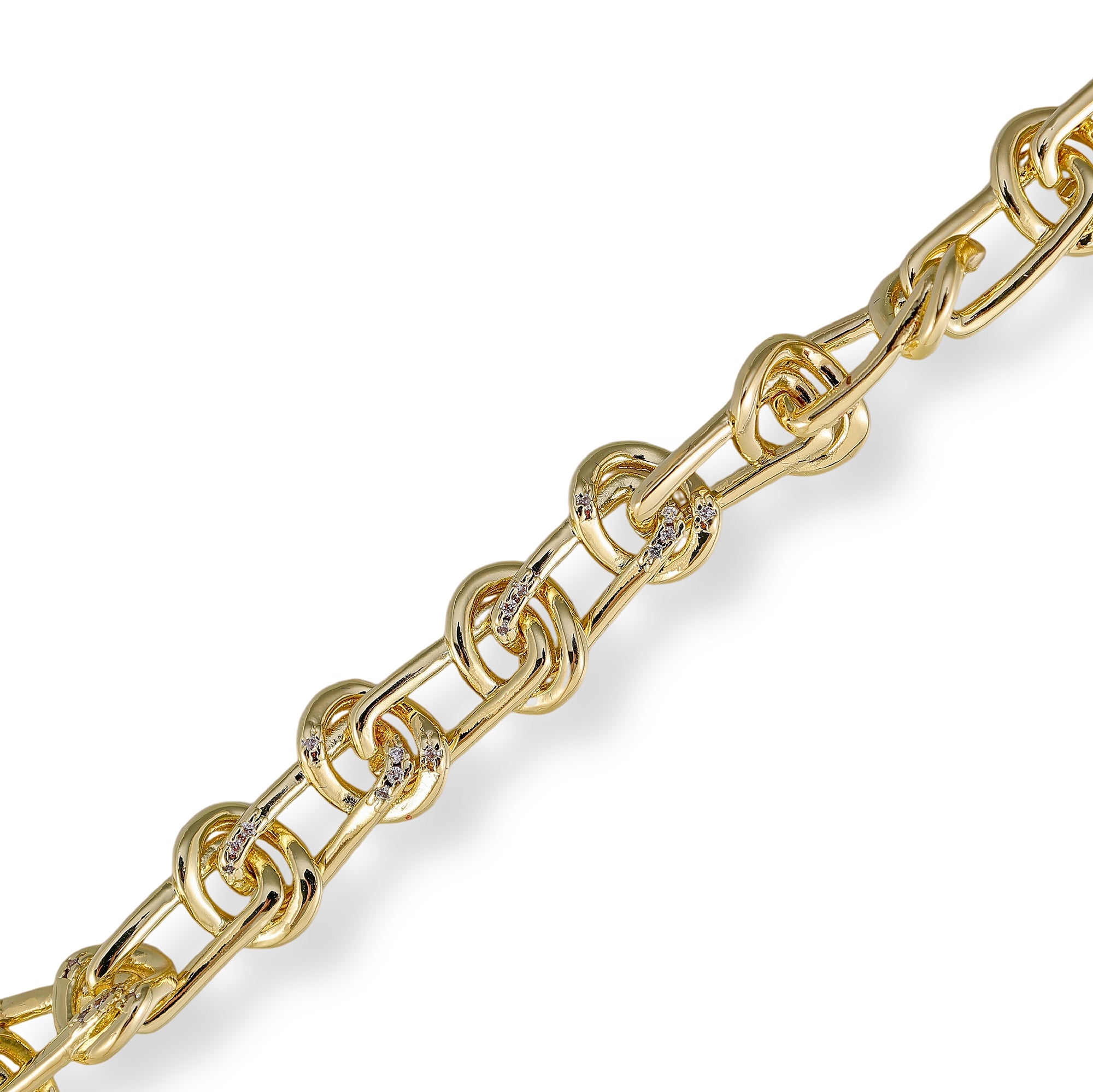Jonna 14K Gold Dual-Link Bracelet