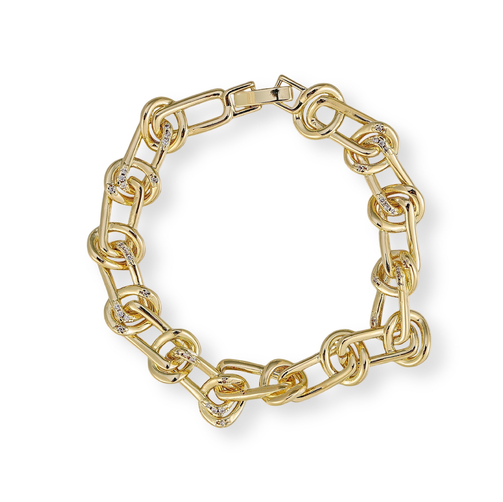 Jonna 14K Gold Dual-Link Bracelet