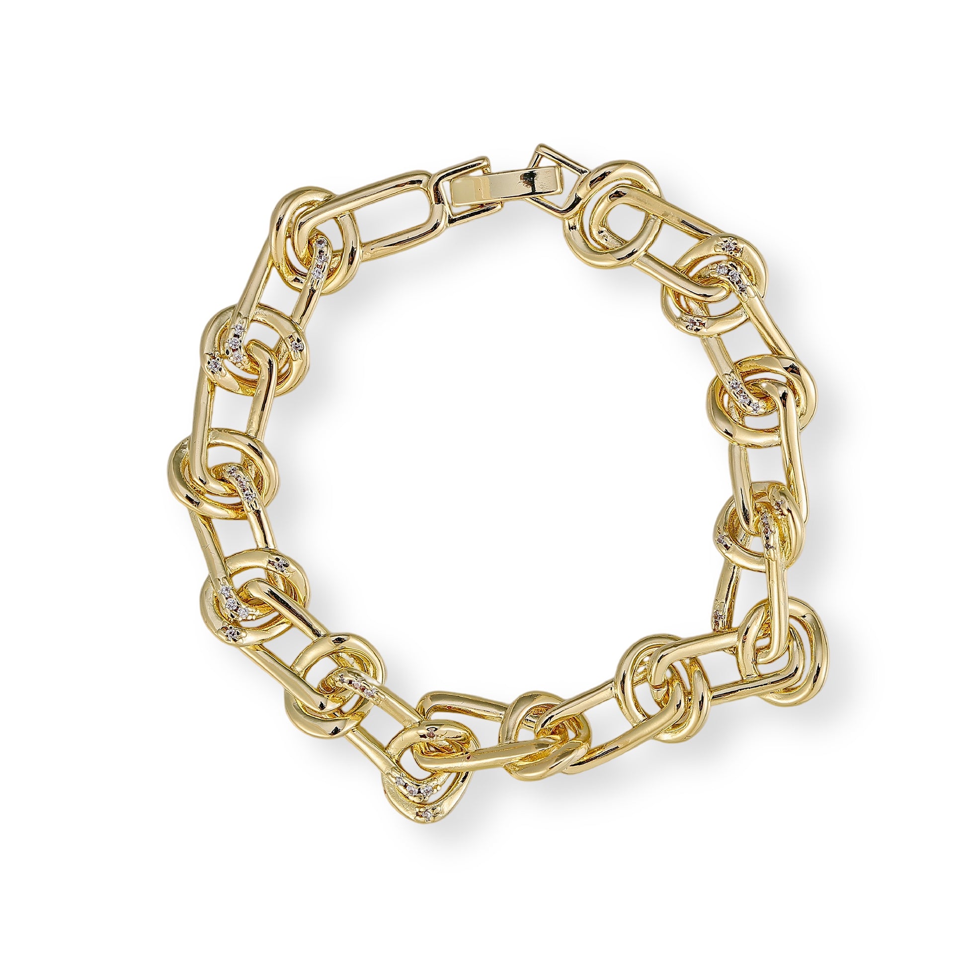 Jonna 14K Gold Dual-Link Bracelet