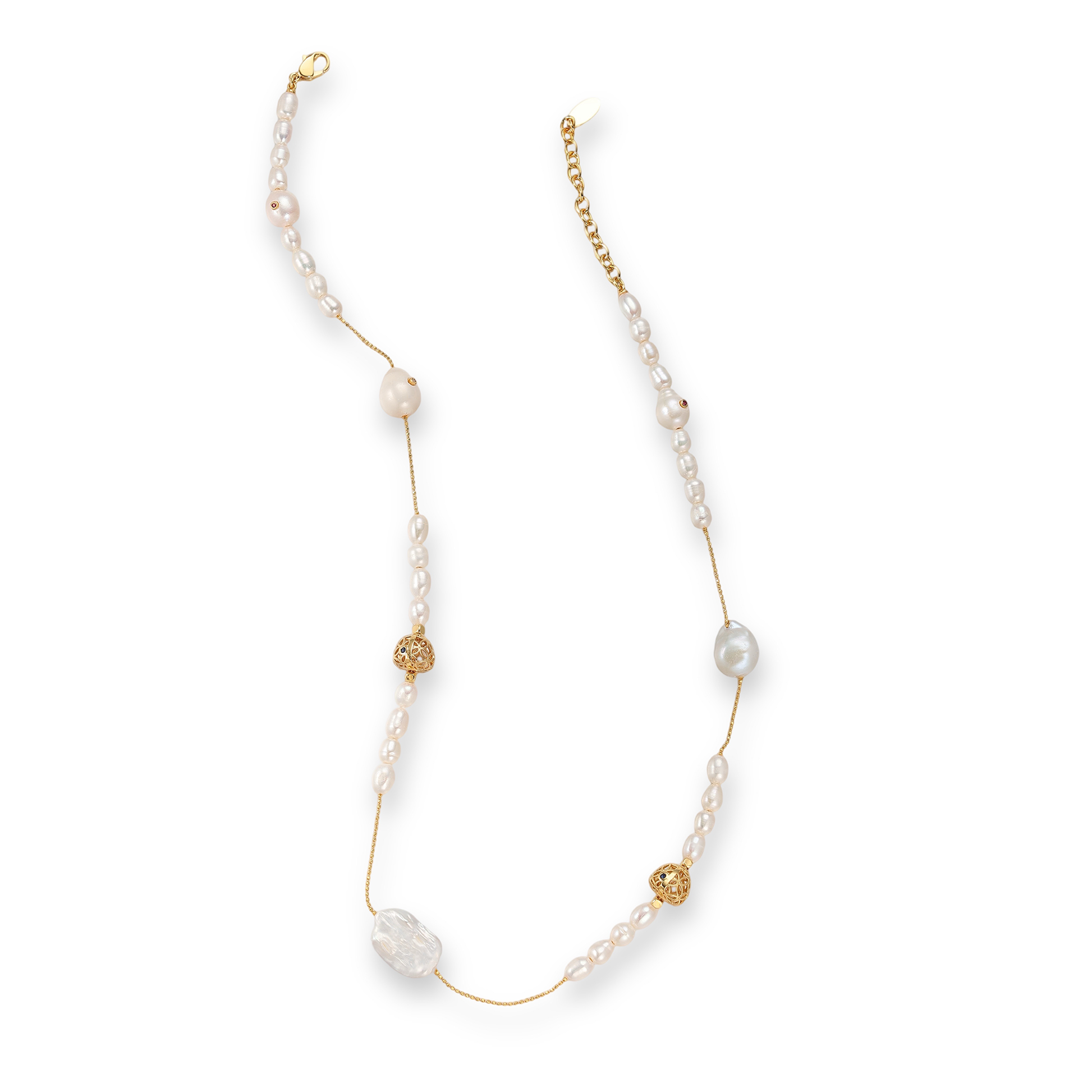 Jordanne White Baroque Pearl Necklace
