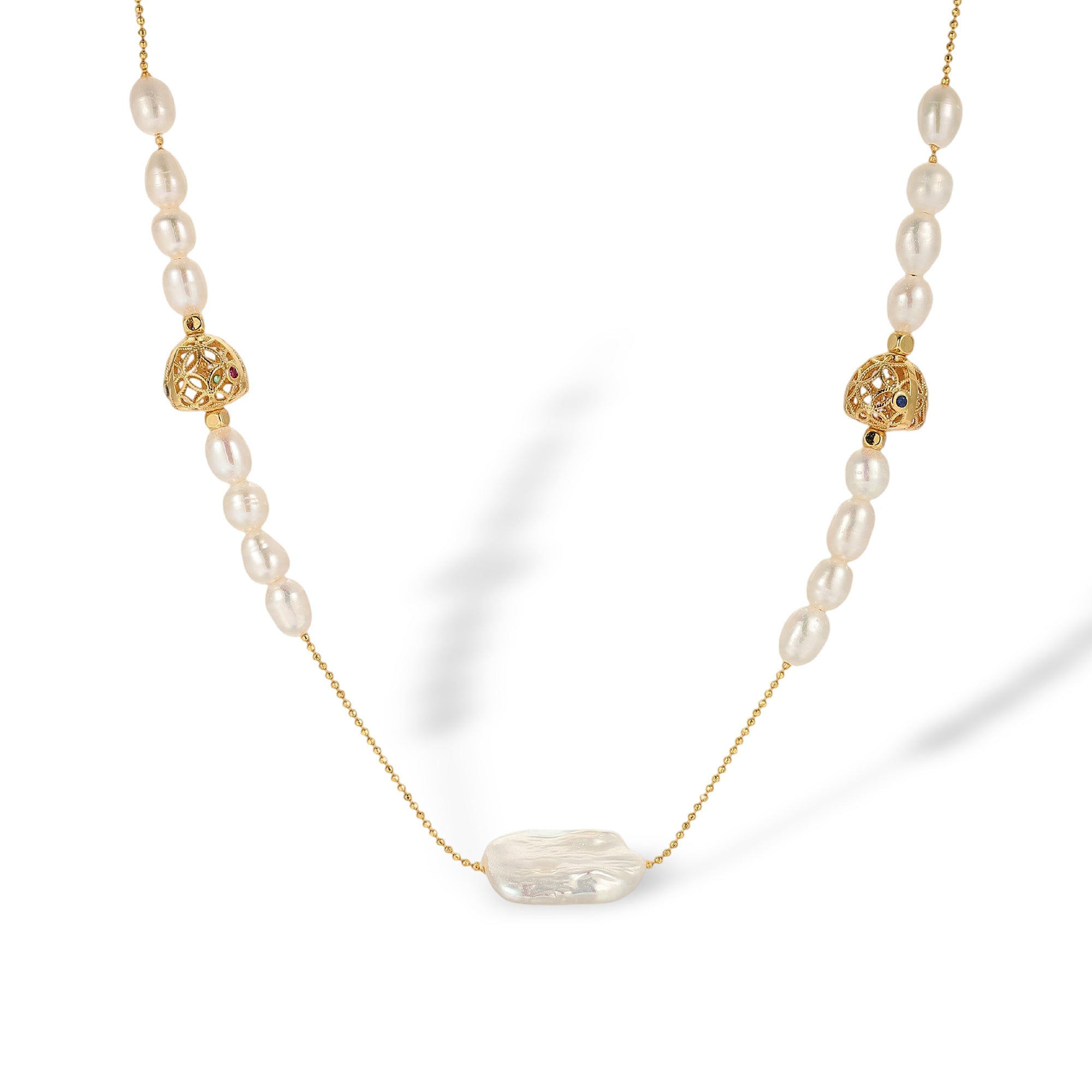 Jordanne White Baroque Pearl Necklace