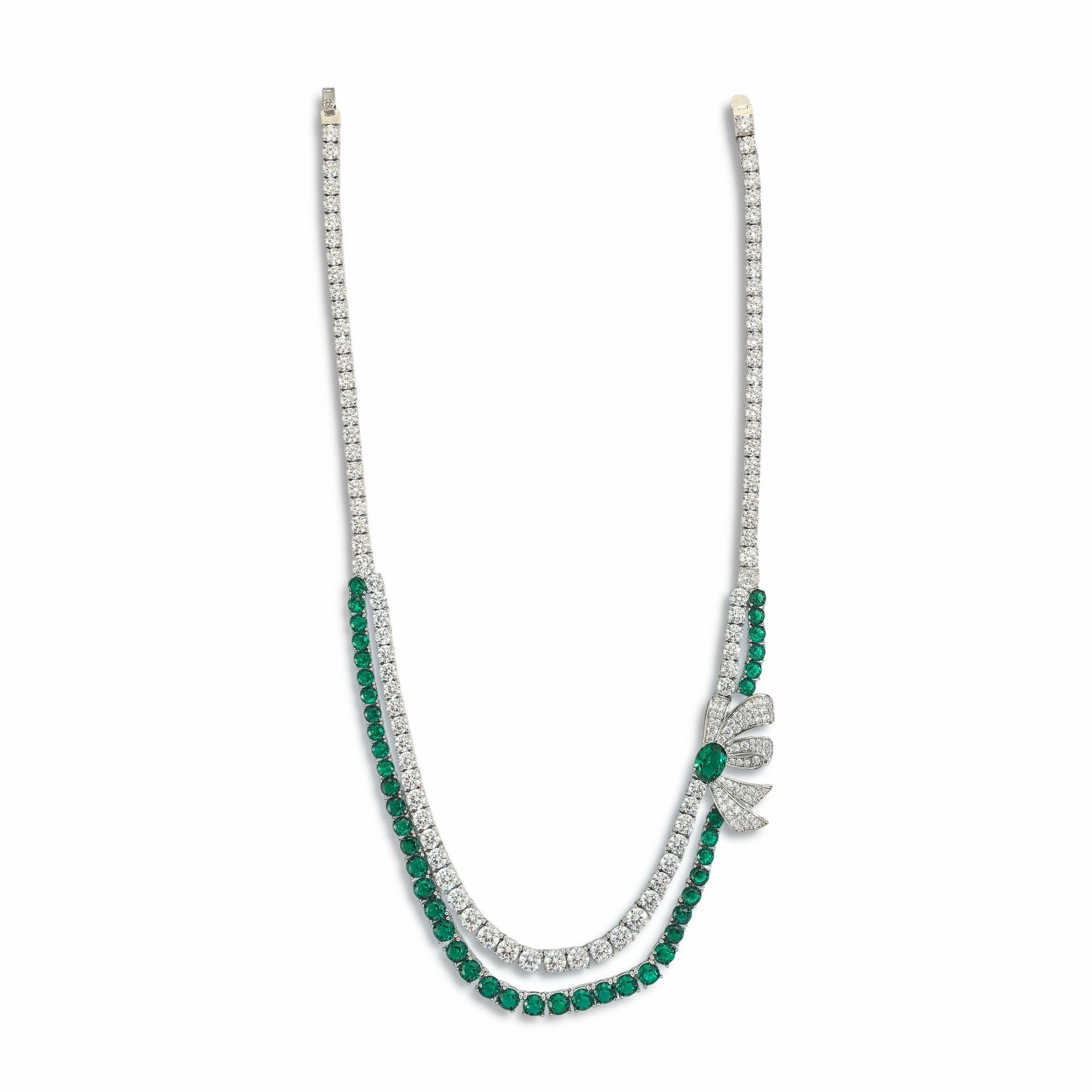 Julia Green Butterfly Layer Necklace