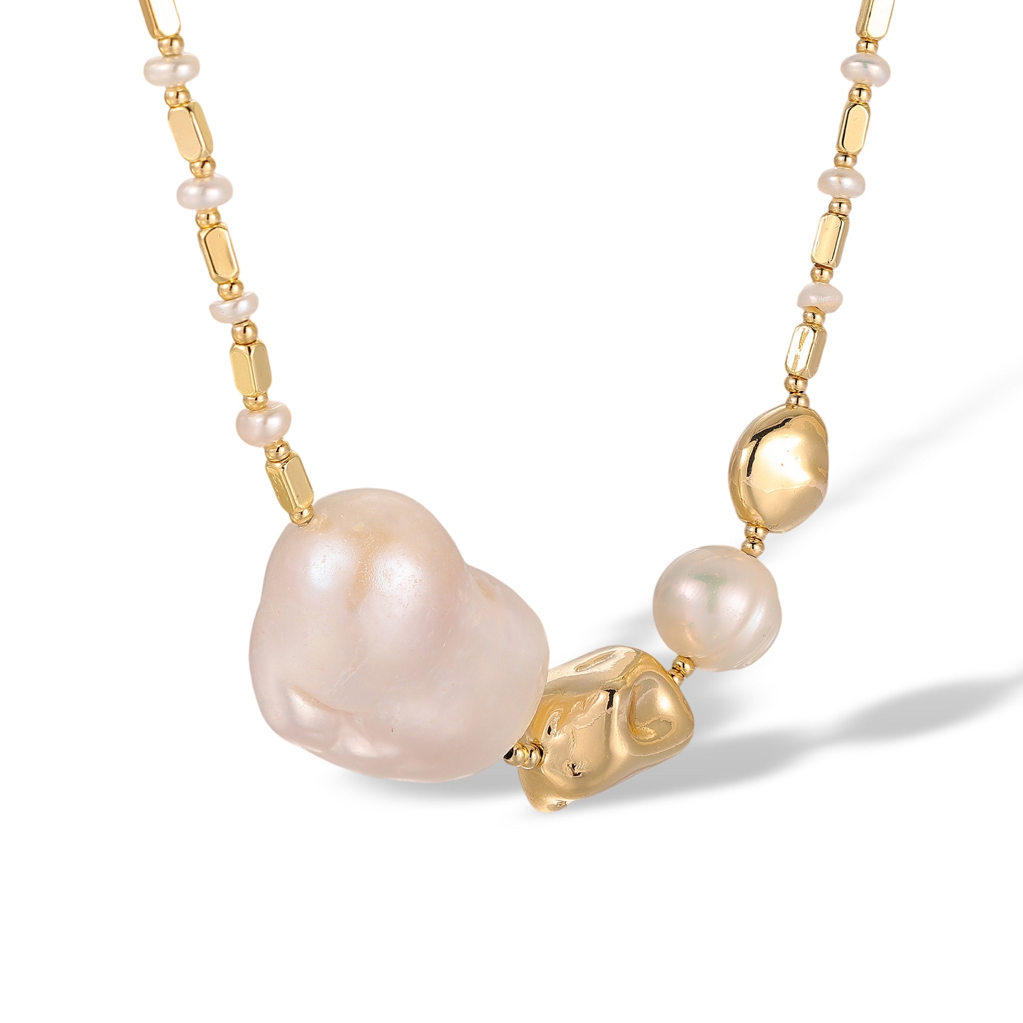 Juliane 14K Gold Baroque Pearl Necklace