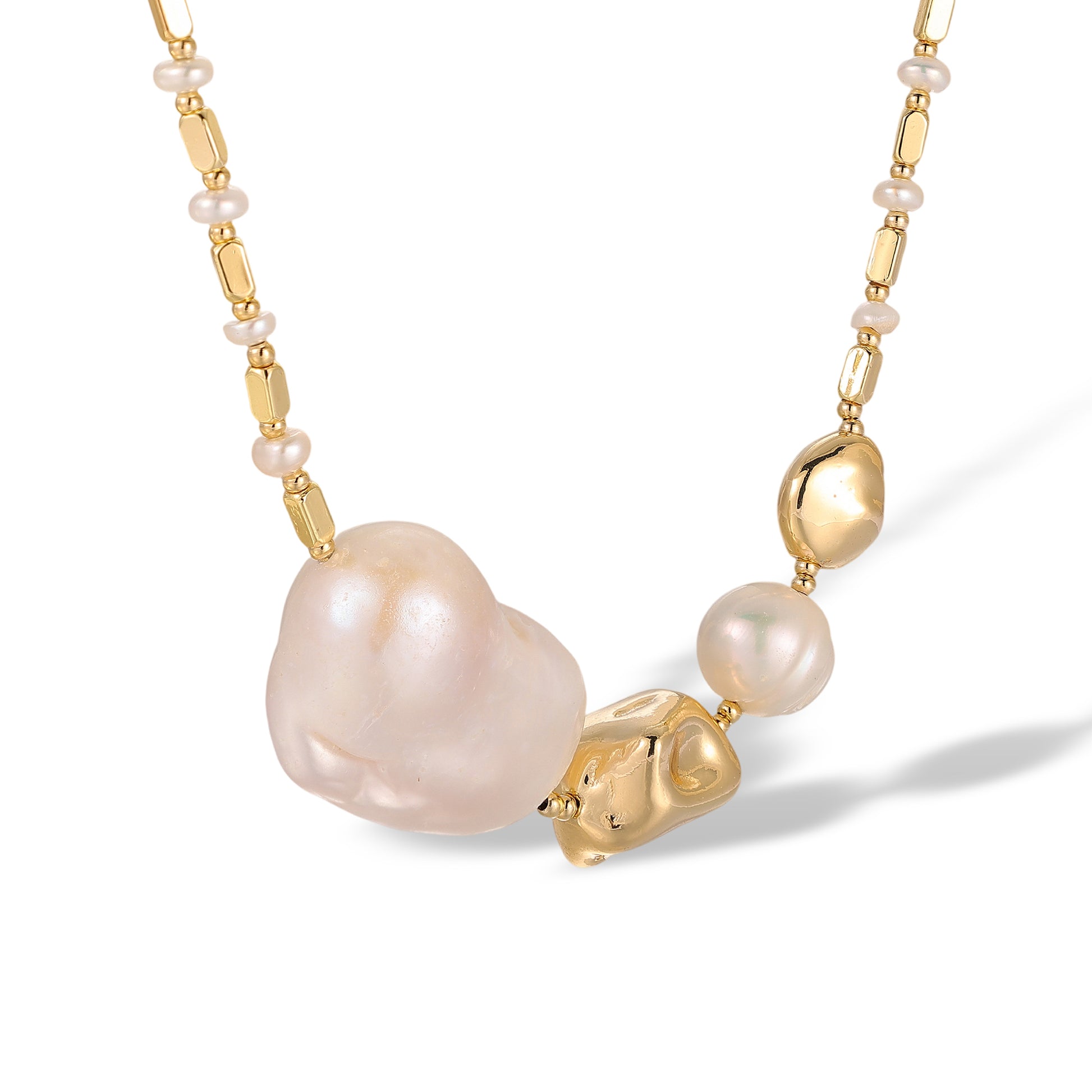 Juliane 14K Gold Baroque Pearl Necklace