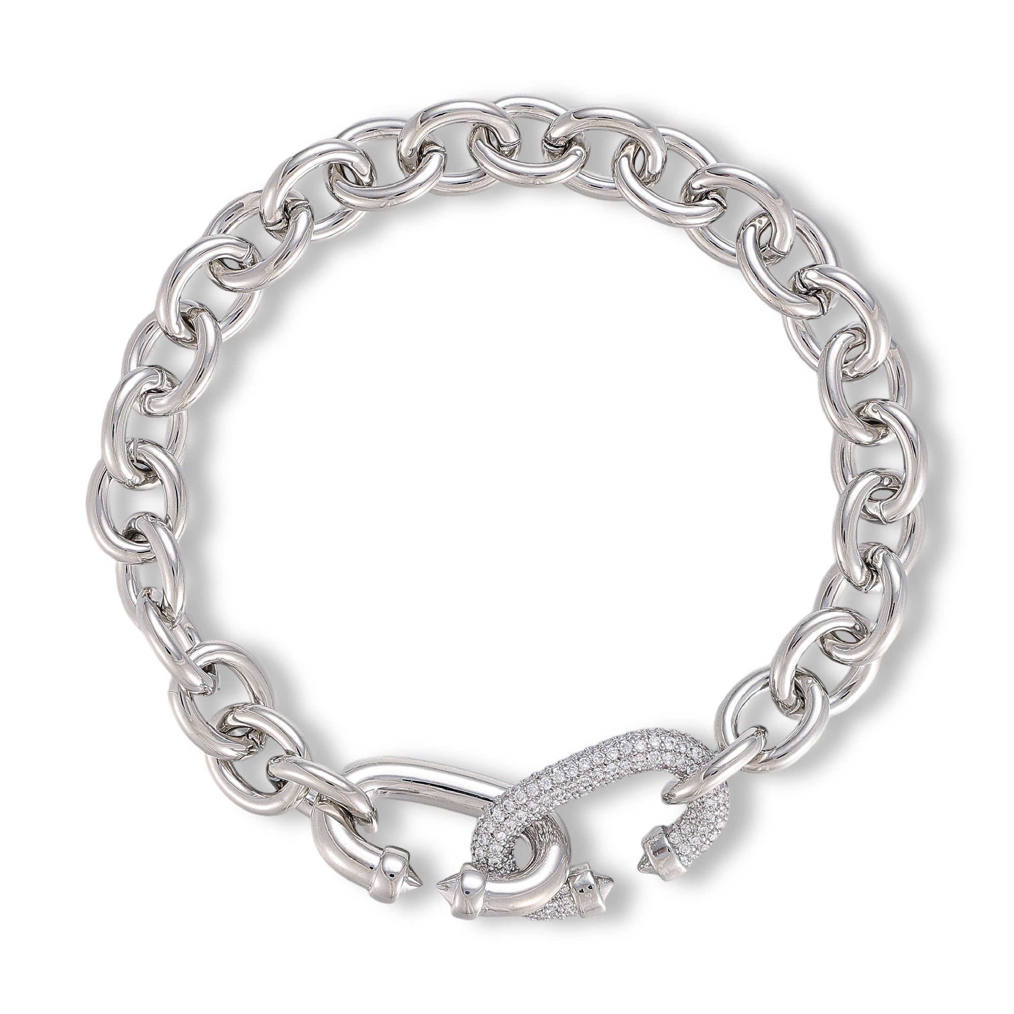 Karolin 14K Gold Oval Link Bracelet