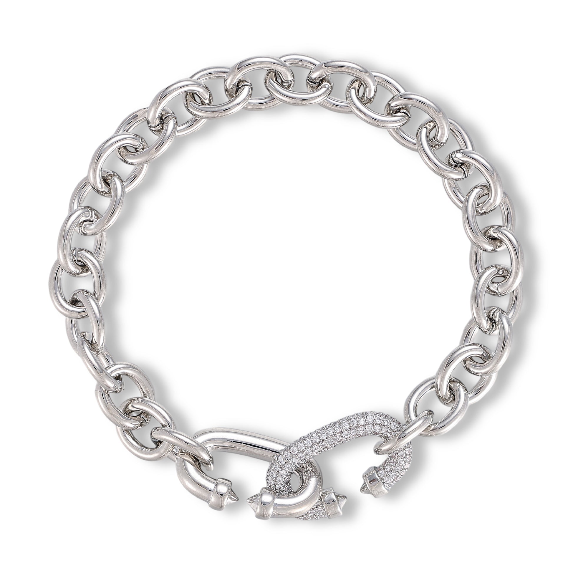 Karolin 14K Gold Oval Link Bracelet