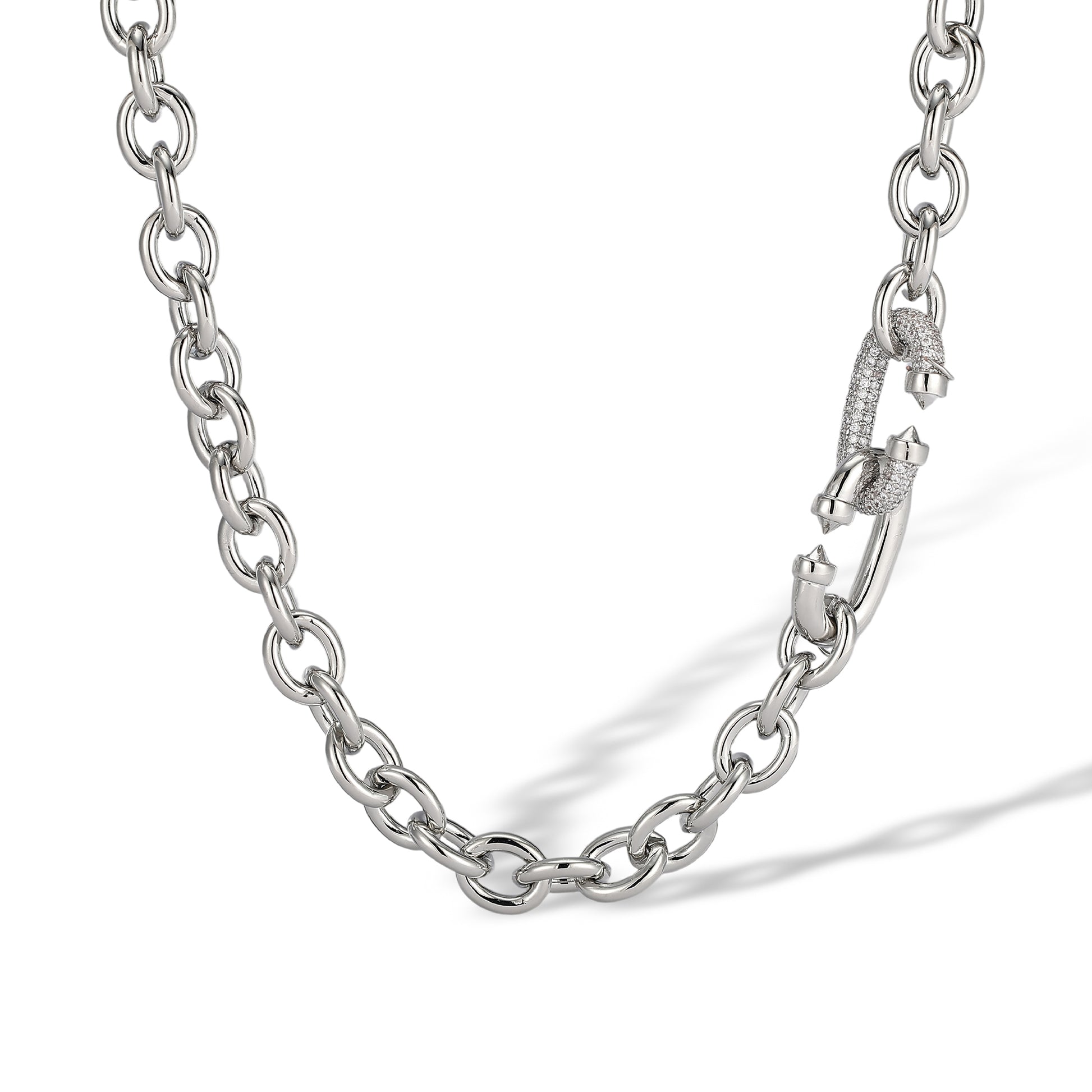 Karolin 14K Gold Oval Link Necklace