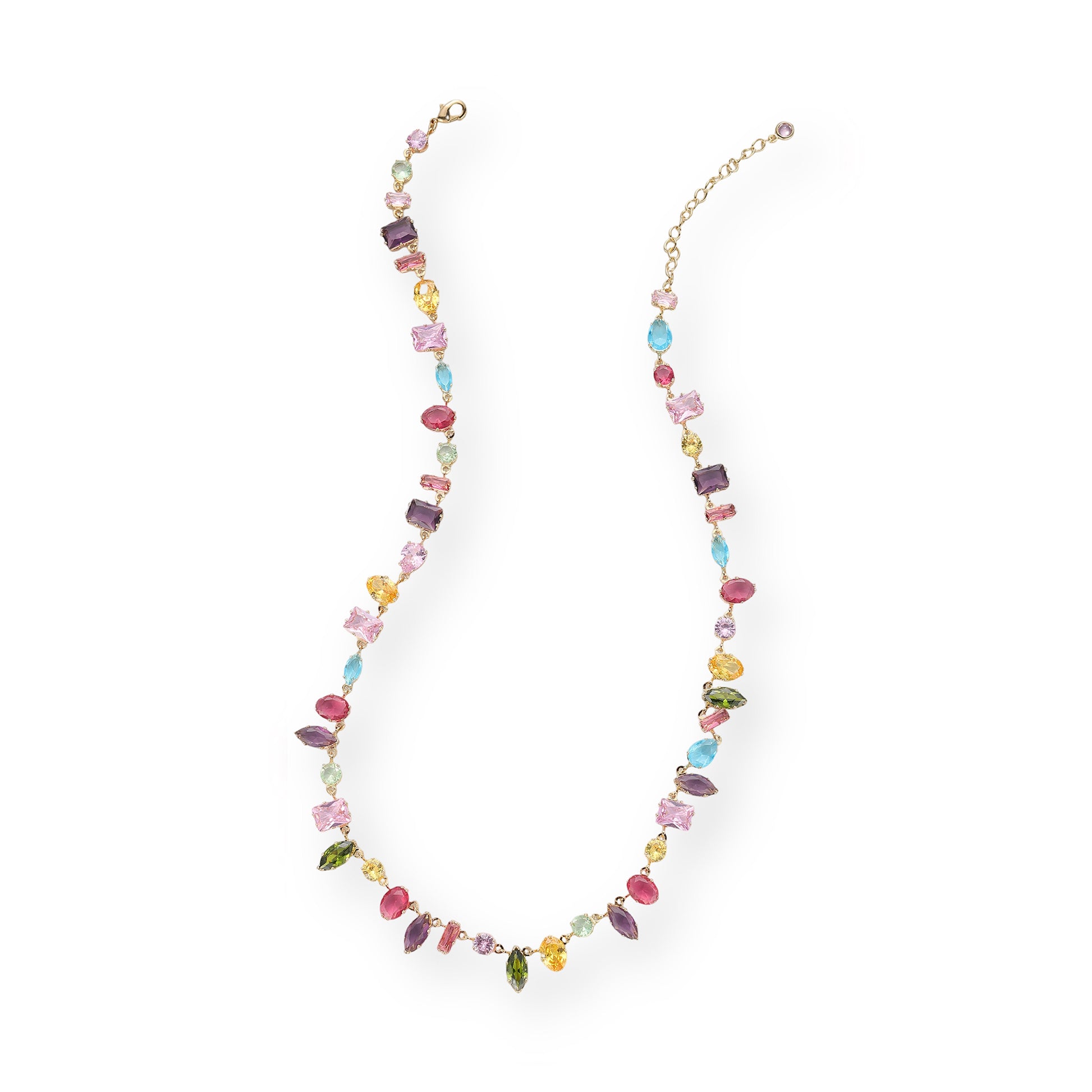 Katherina Multicolor Mixed Shape Necklace