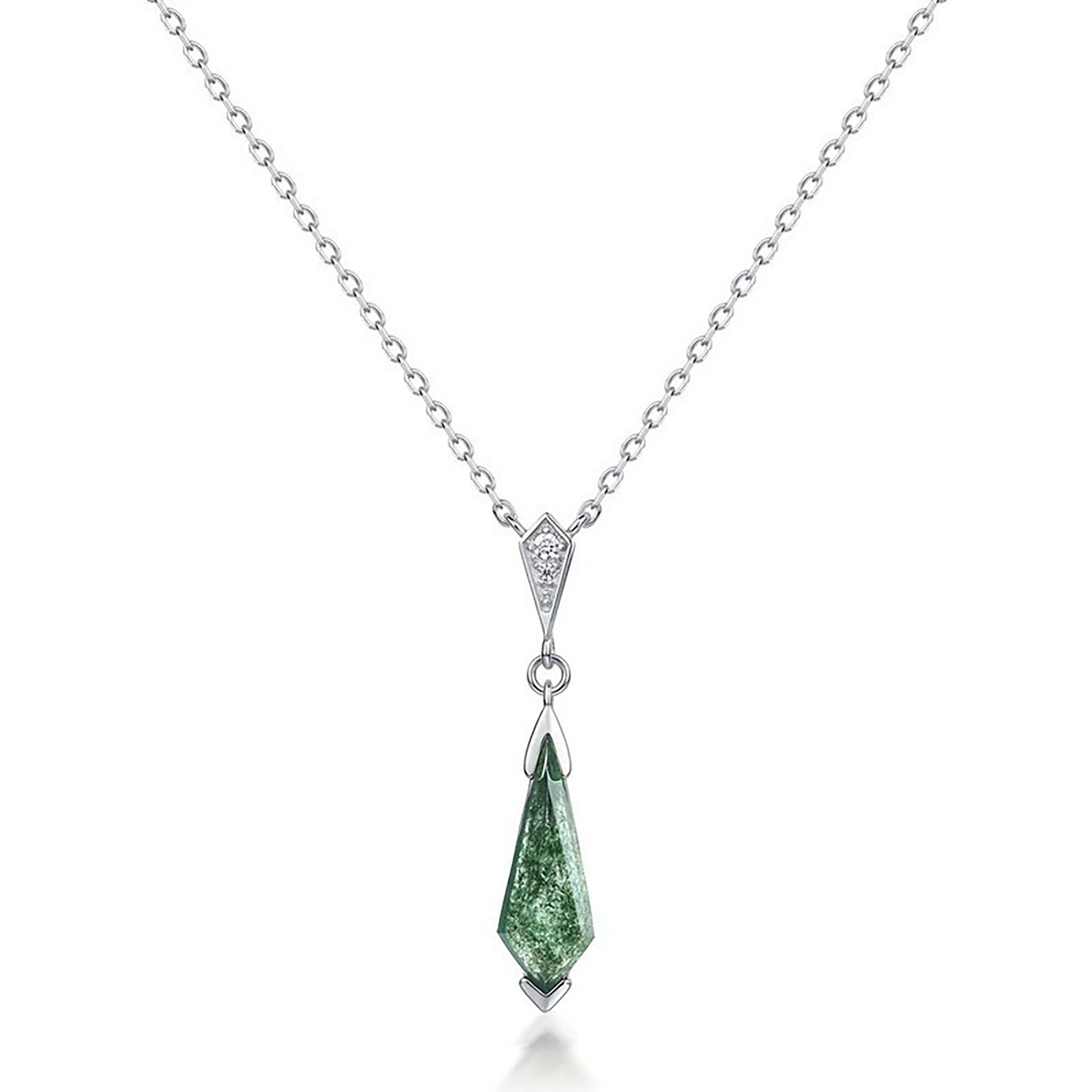Katia Green Moss Cone Necklace