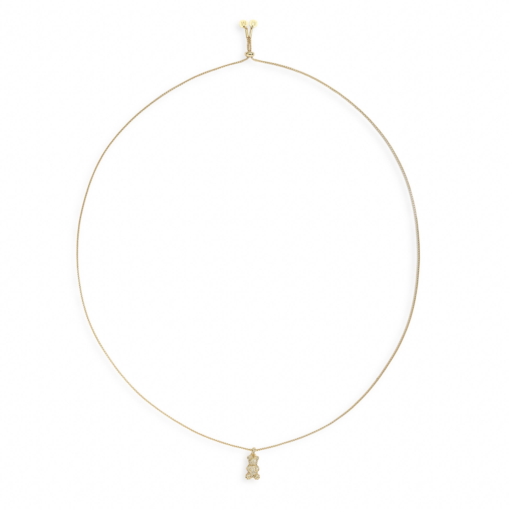 Kélyanne 18K Gold Small Bear Necklace