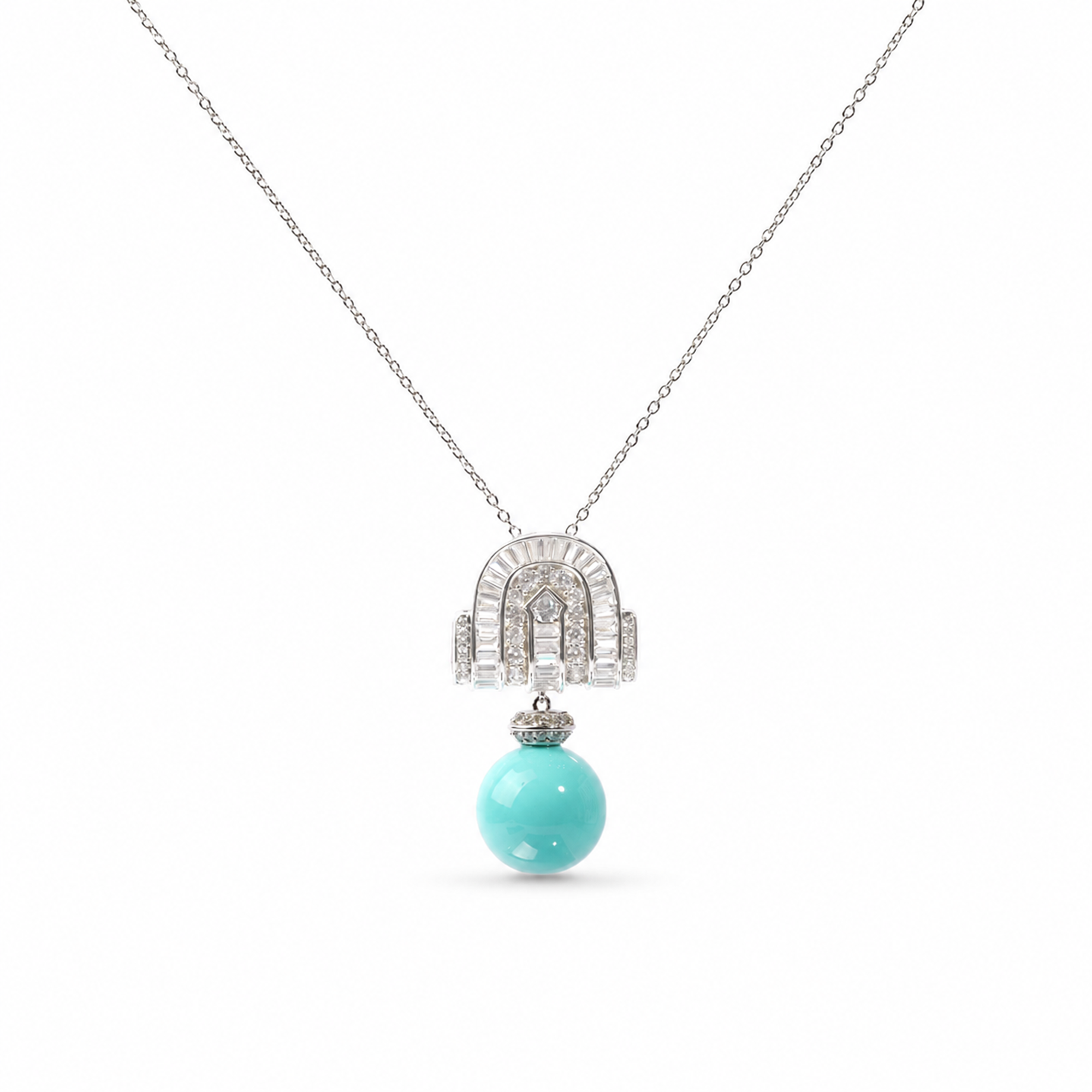 Kenzie Turquoise Shield Necklace
