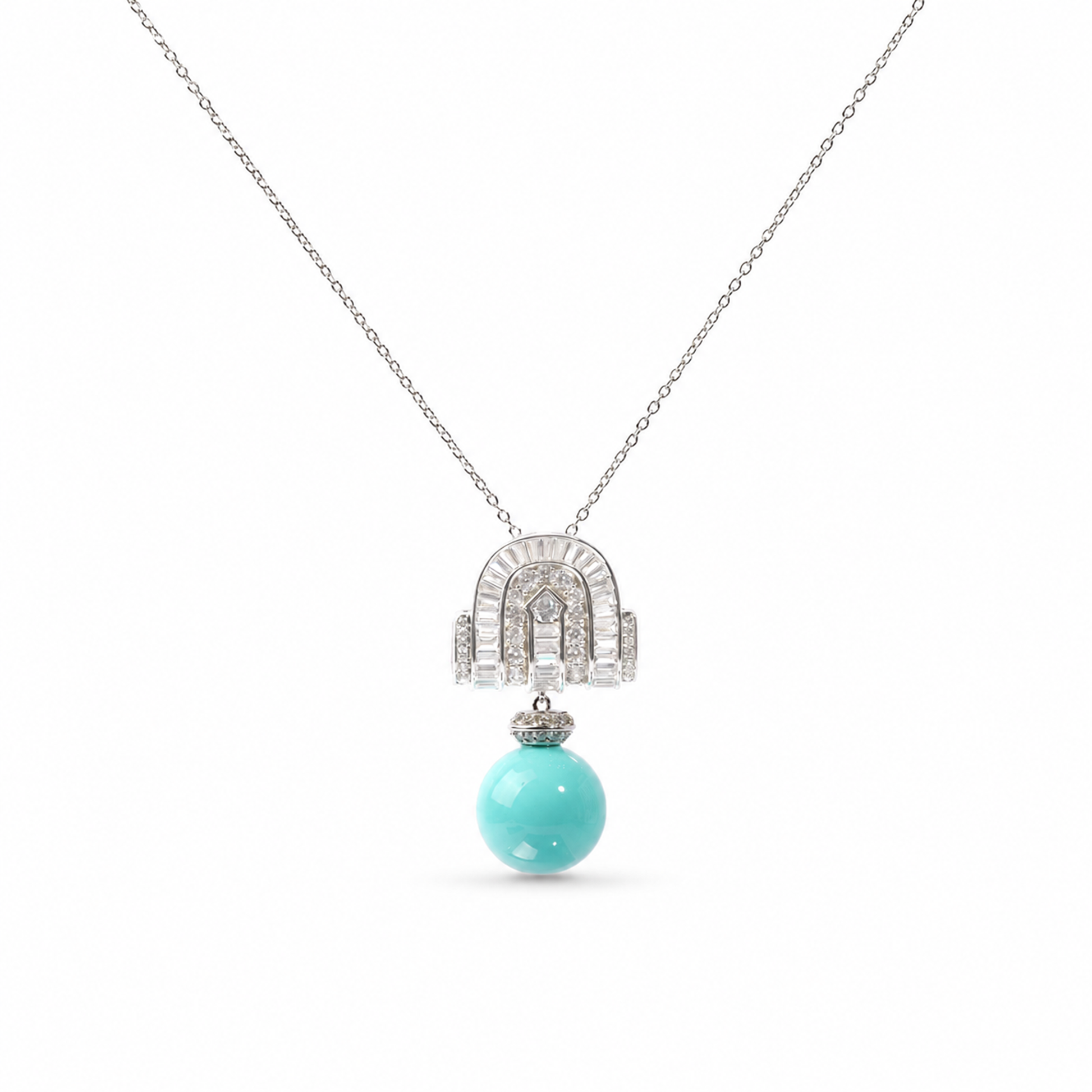 Kenzie Turquoise Shield Necklace