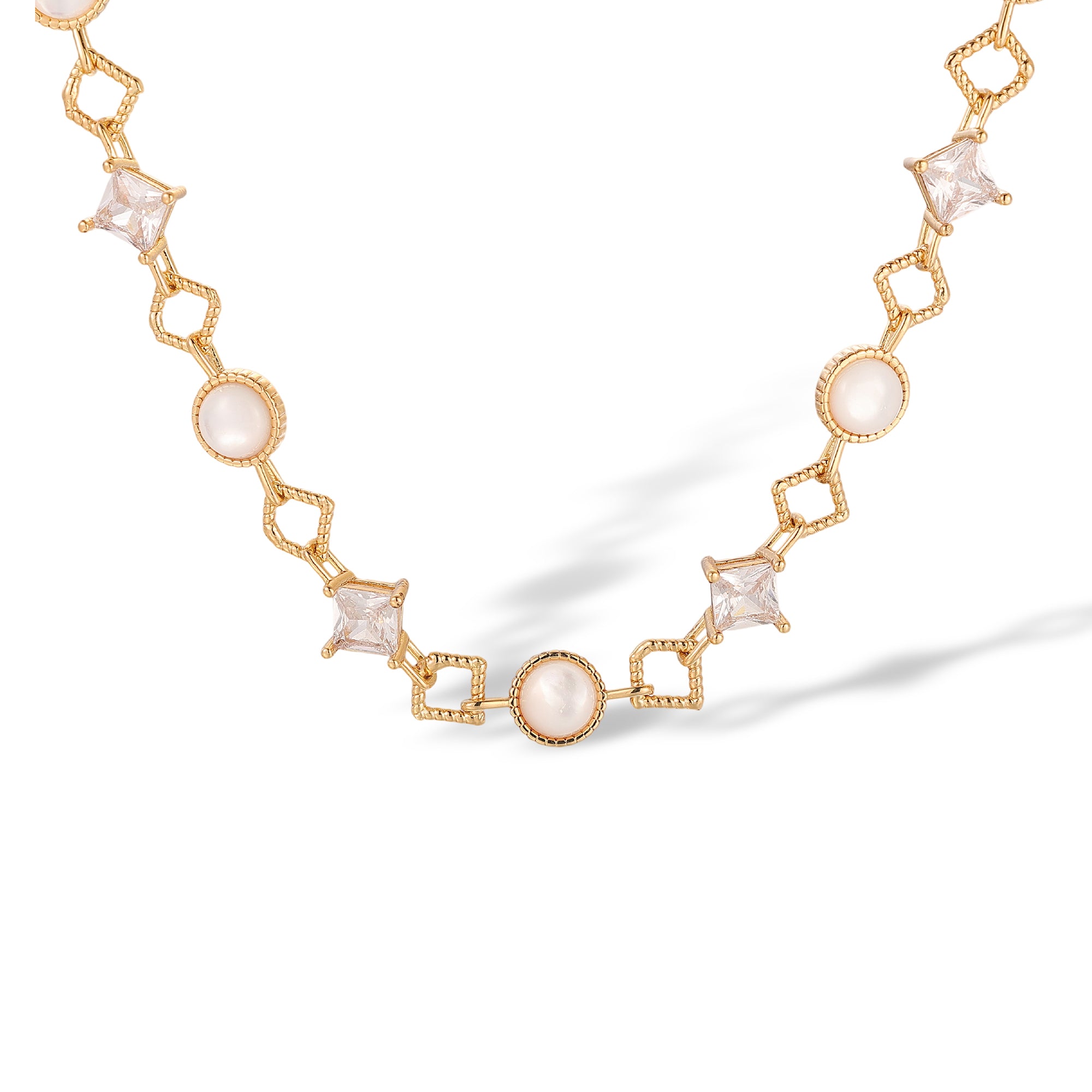 Kiana 14K Gold Pearl Star Necklace