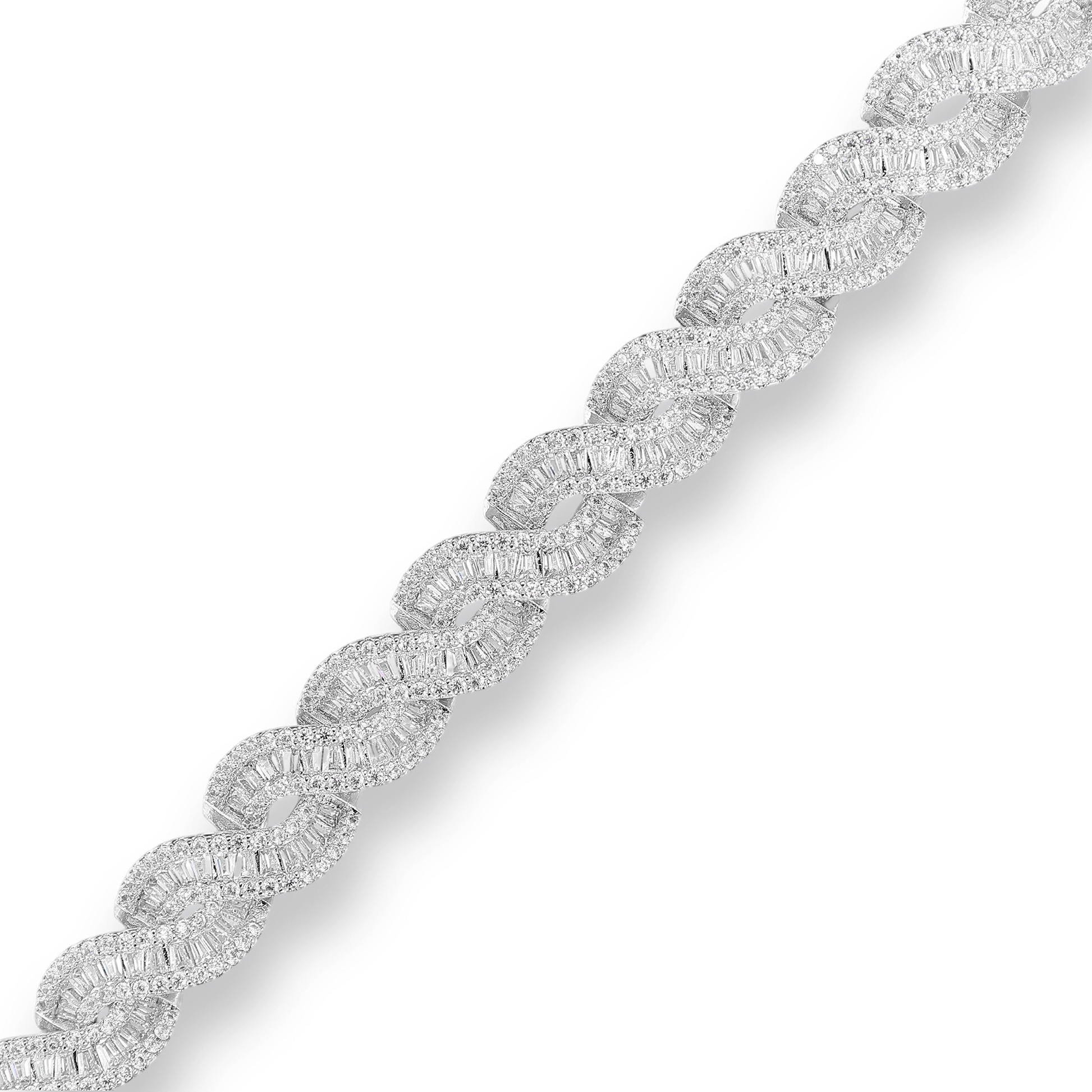 Klarissa 14K Gold Interlocking Wave Bracelet
