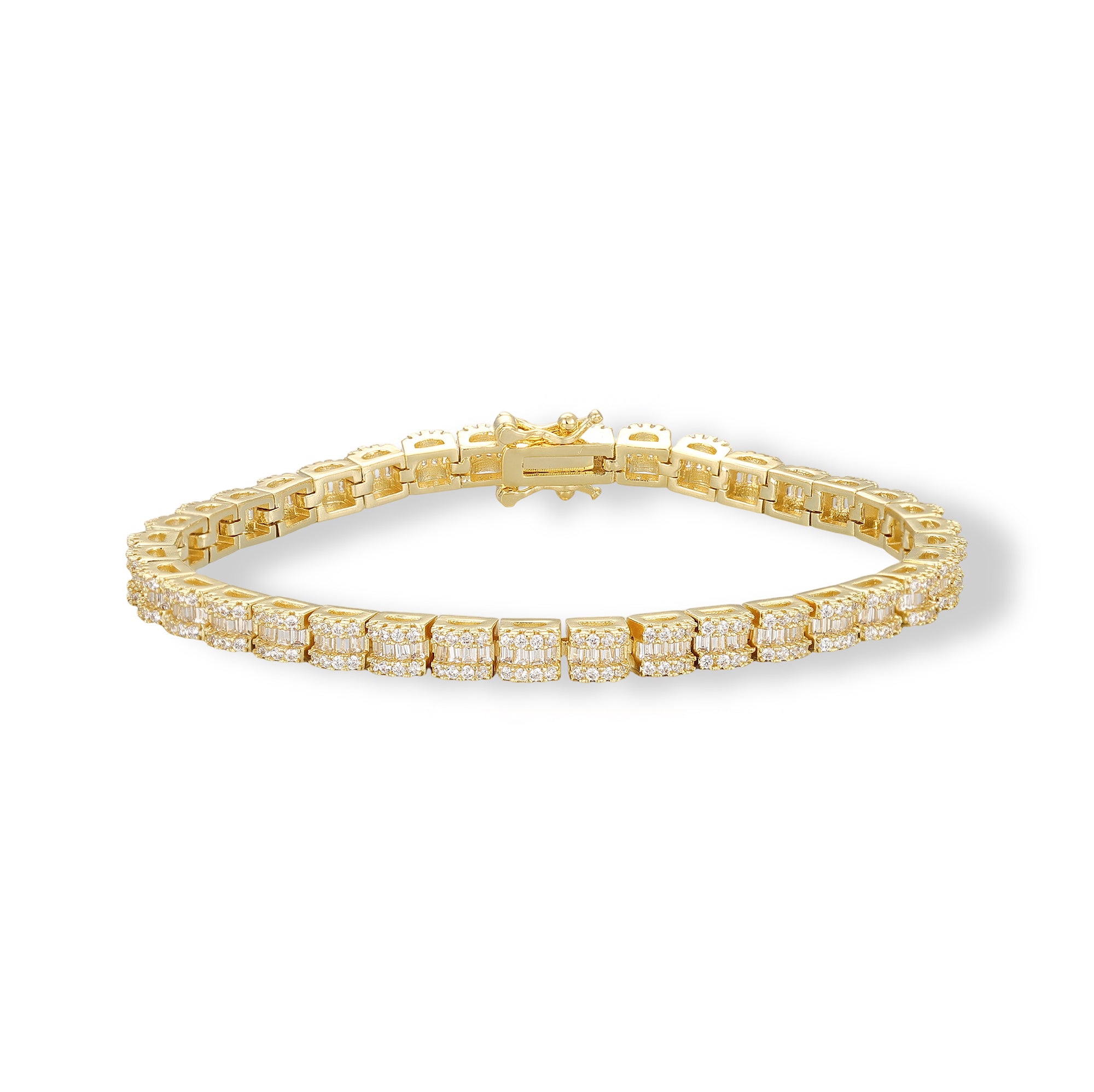 Konstanze 14K Gold Square Tennis Bracelet