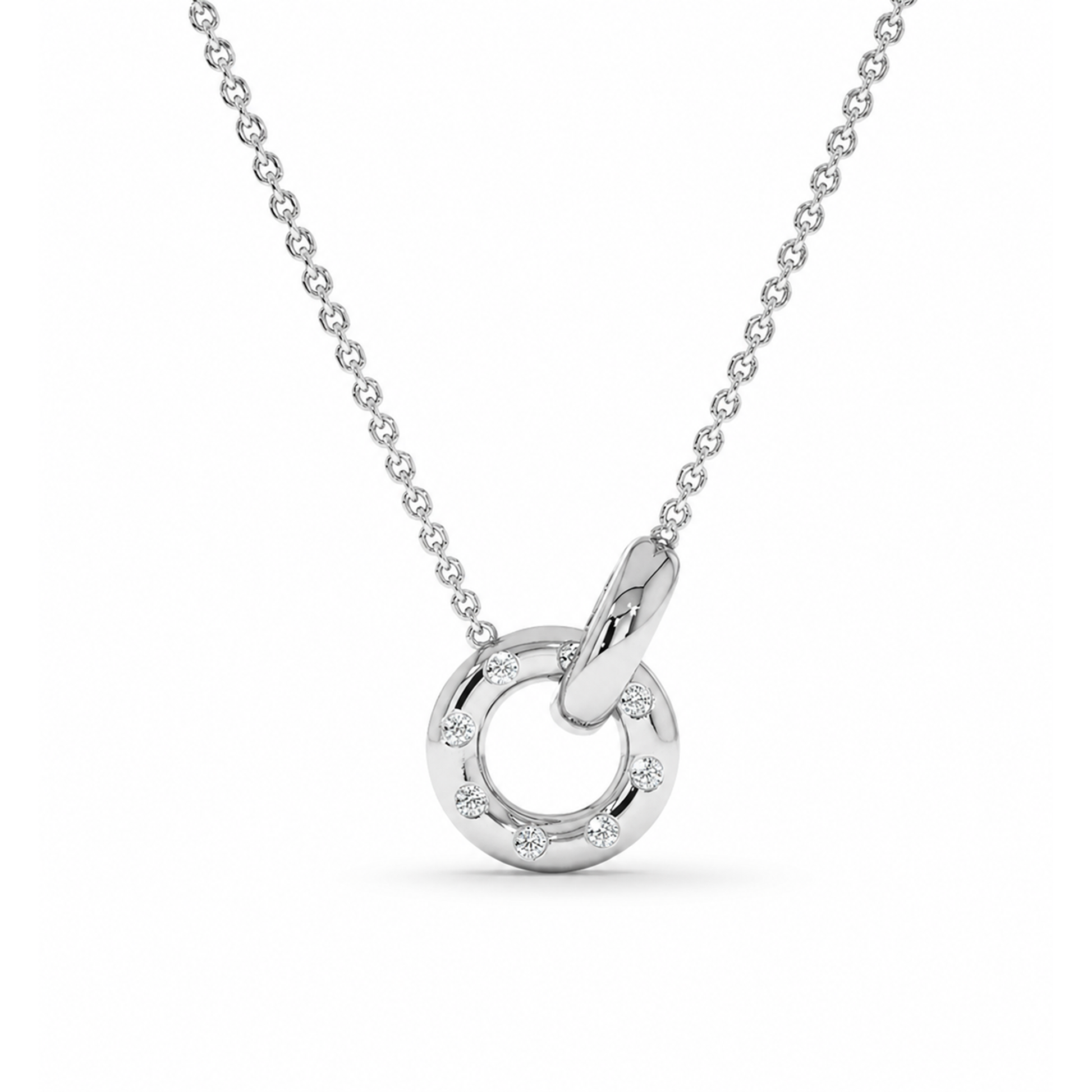 Korinna 18K Gold Interlocking Circular Necklace