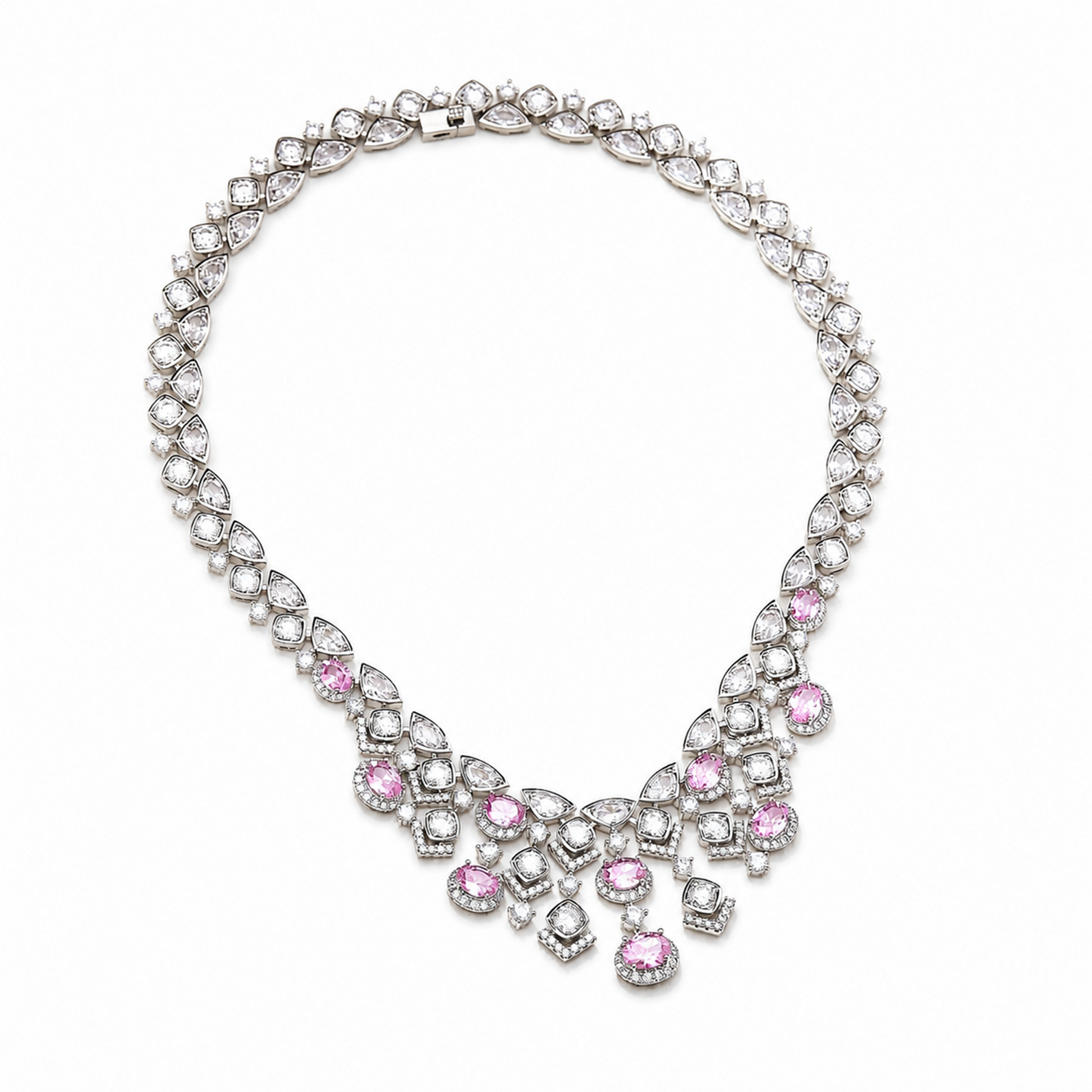Kristina Round Oval Necklace