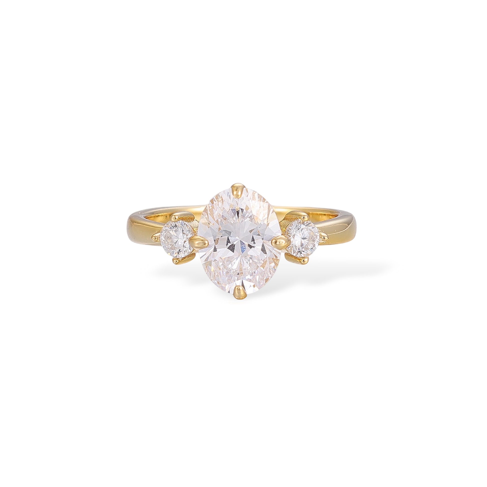 Kunhild 14K Gold Oval Ring