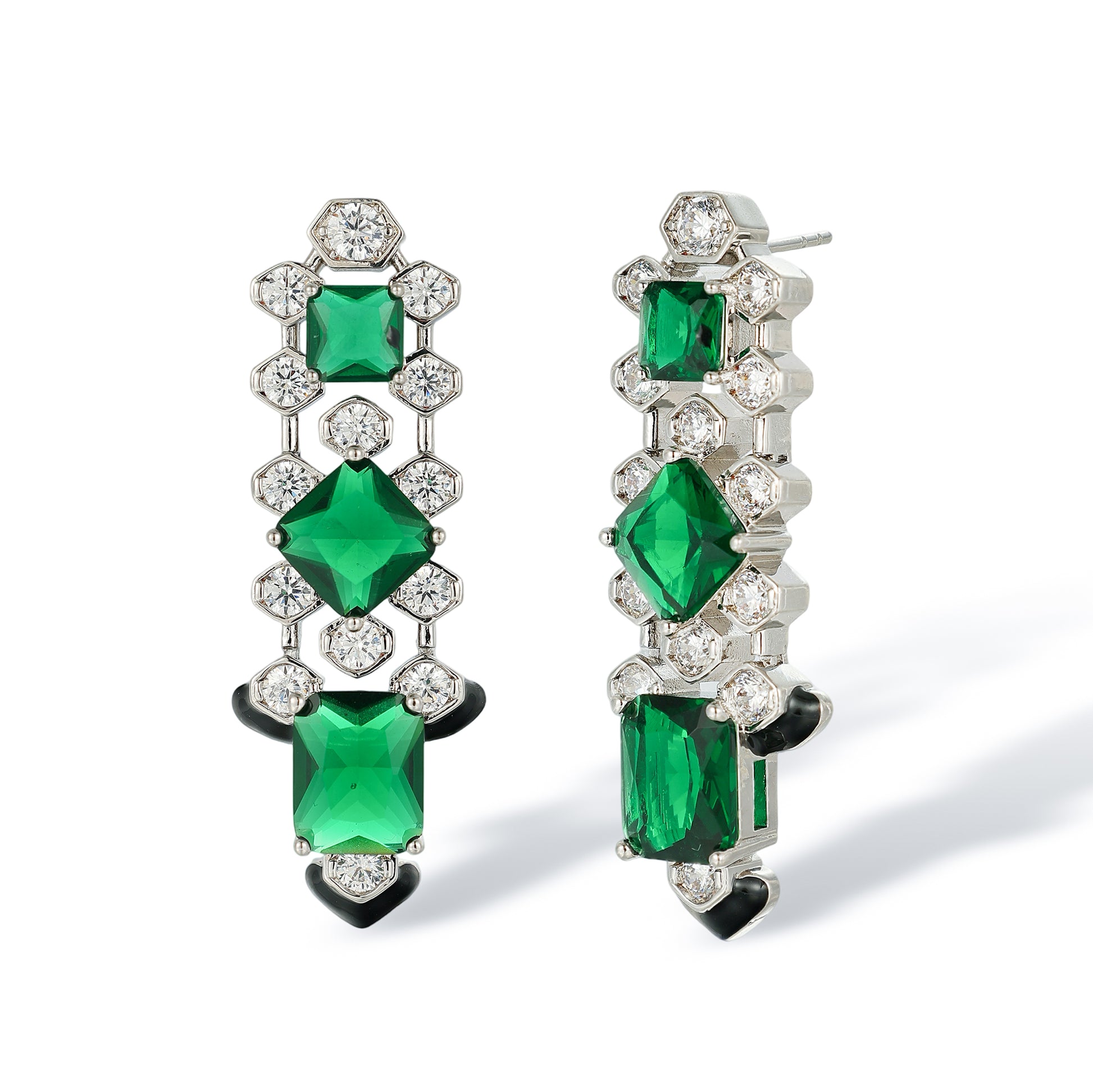 Kunlinde Cushion Tassel Earrings