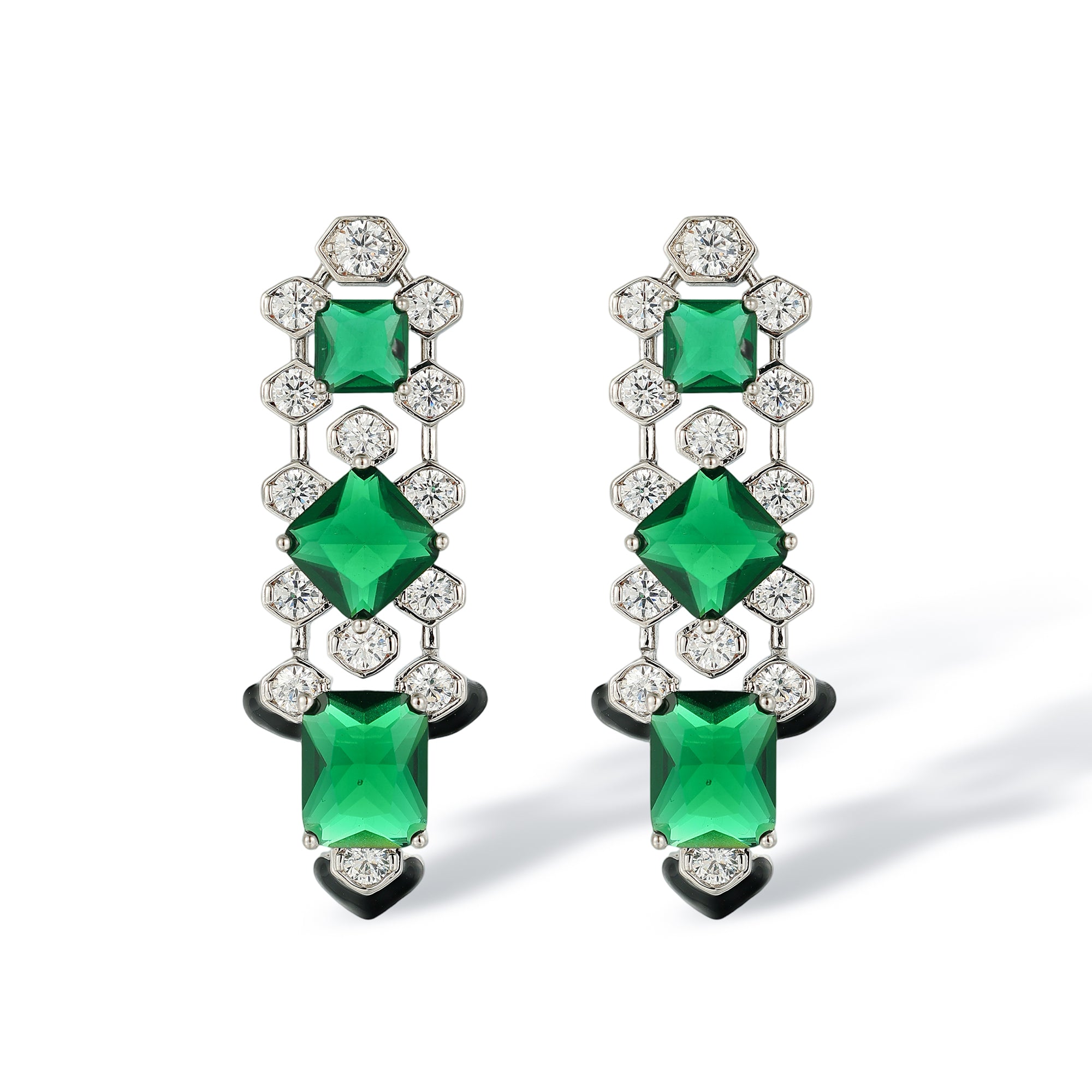 Kunlinde Cushion Tassel Earrings