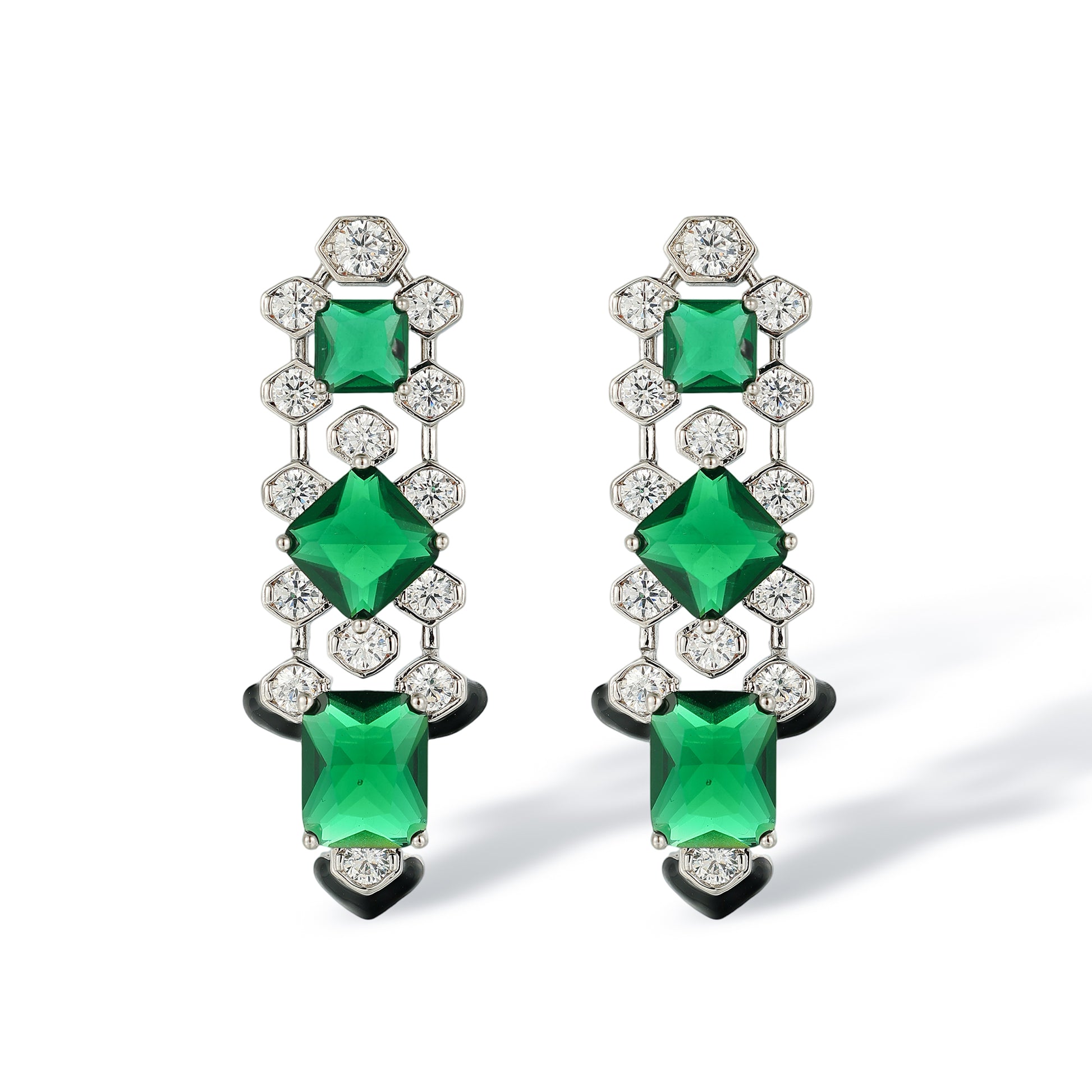 Kunlinde Cushion Tassel Earrings