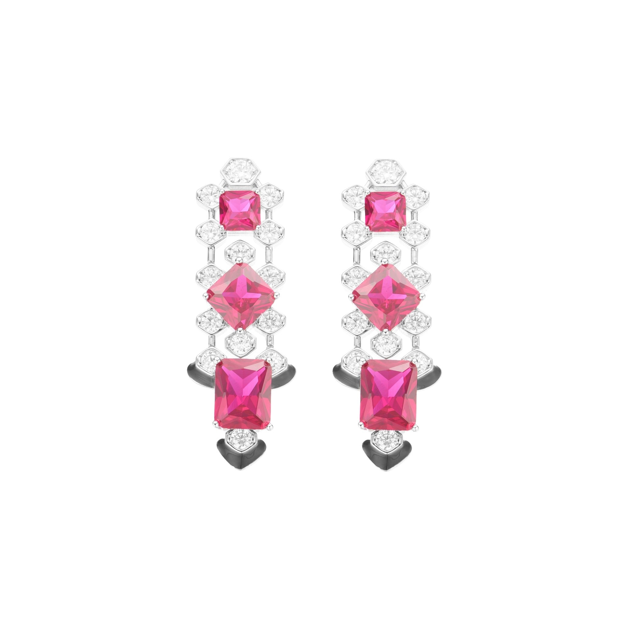 Kunlinde Cushion Tassel Earrings