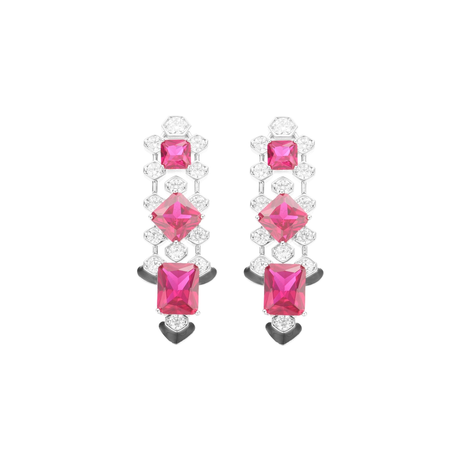Kunlinde Cushion Tassel Earrings
