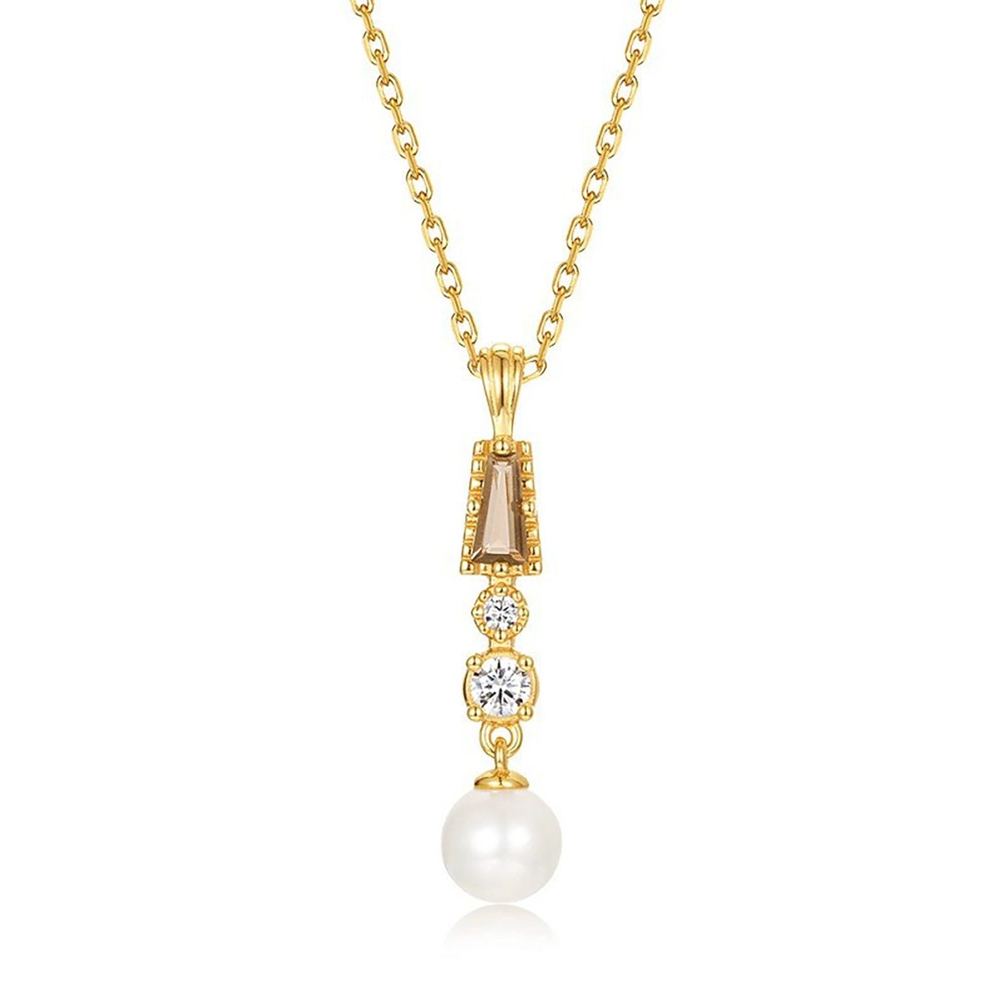 Léonine 14K Gold Pearls Necklace