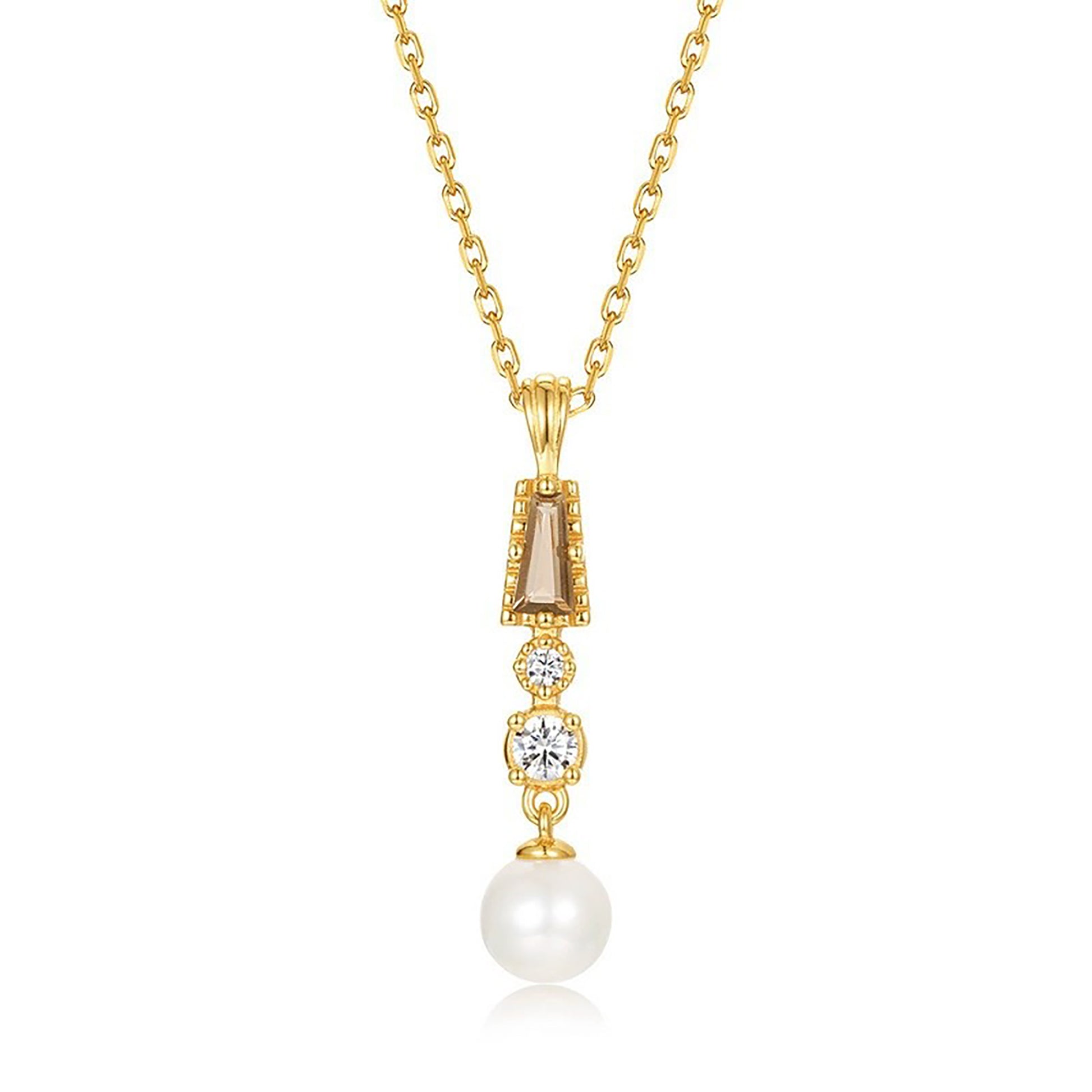 Léonine 14K Gold Pearls Necklace