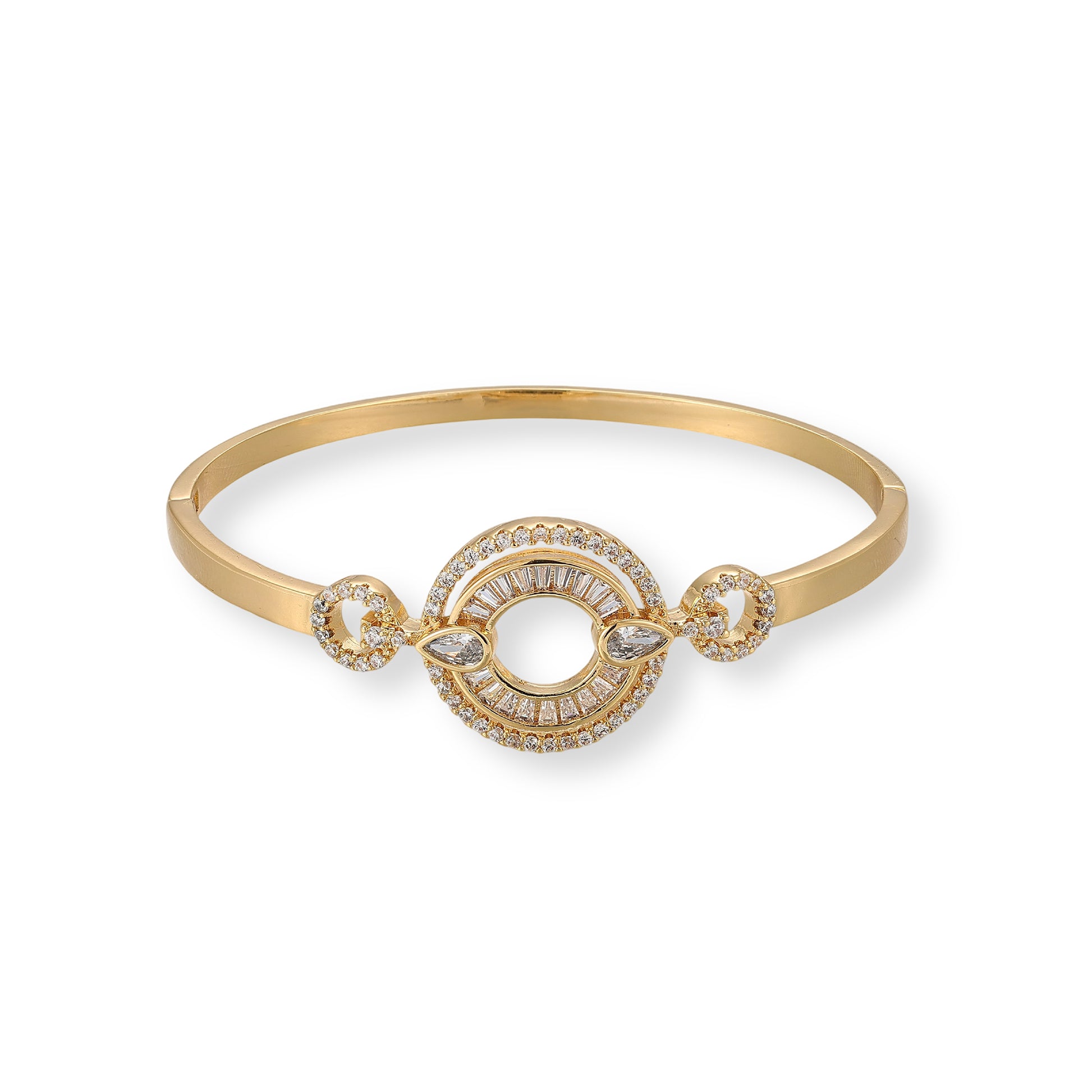 Liberté 16K Gold Openwork Circular Bangle