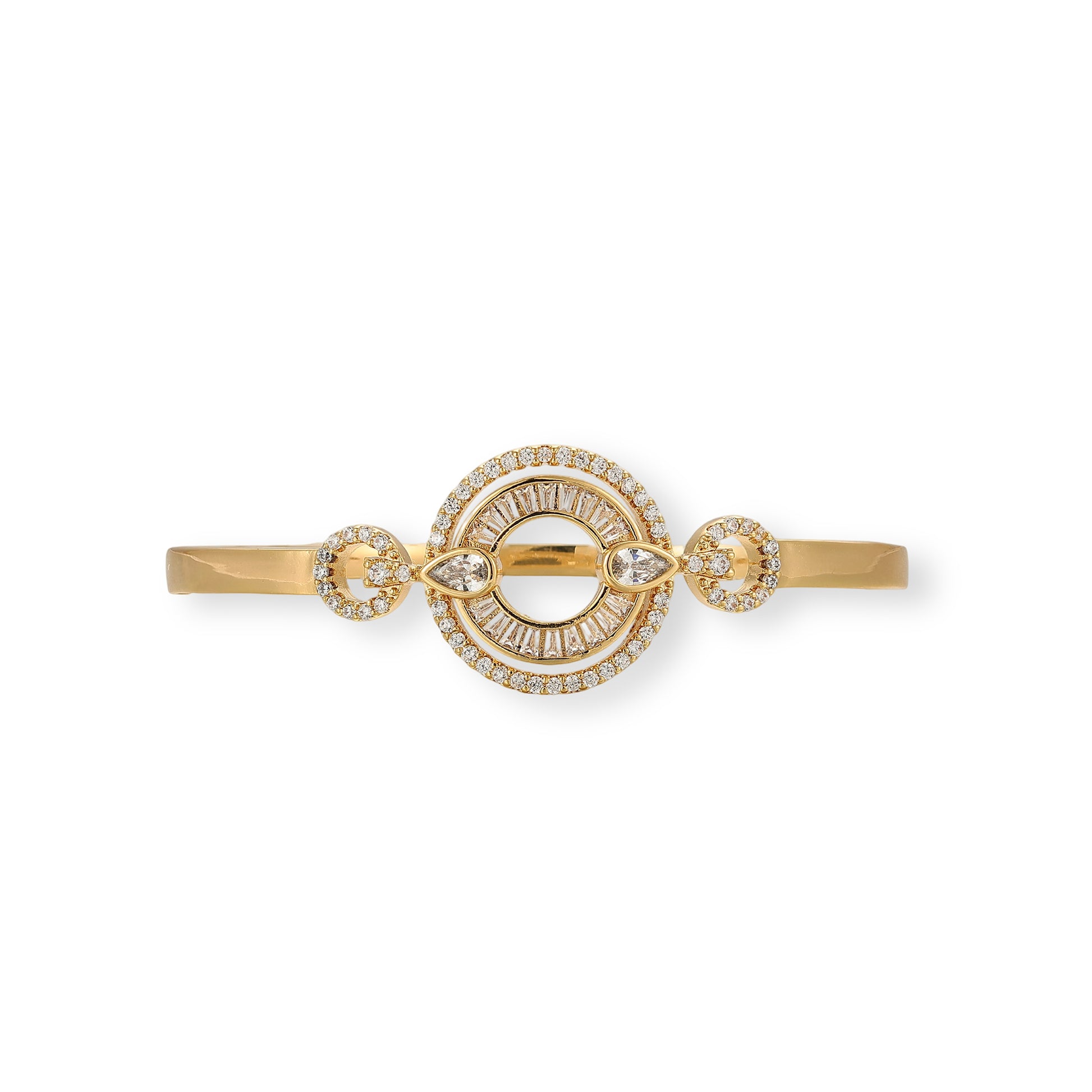 Liberté 16K Gold Openwork Circular Bangle
