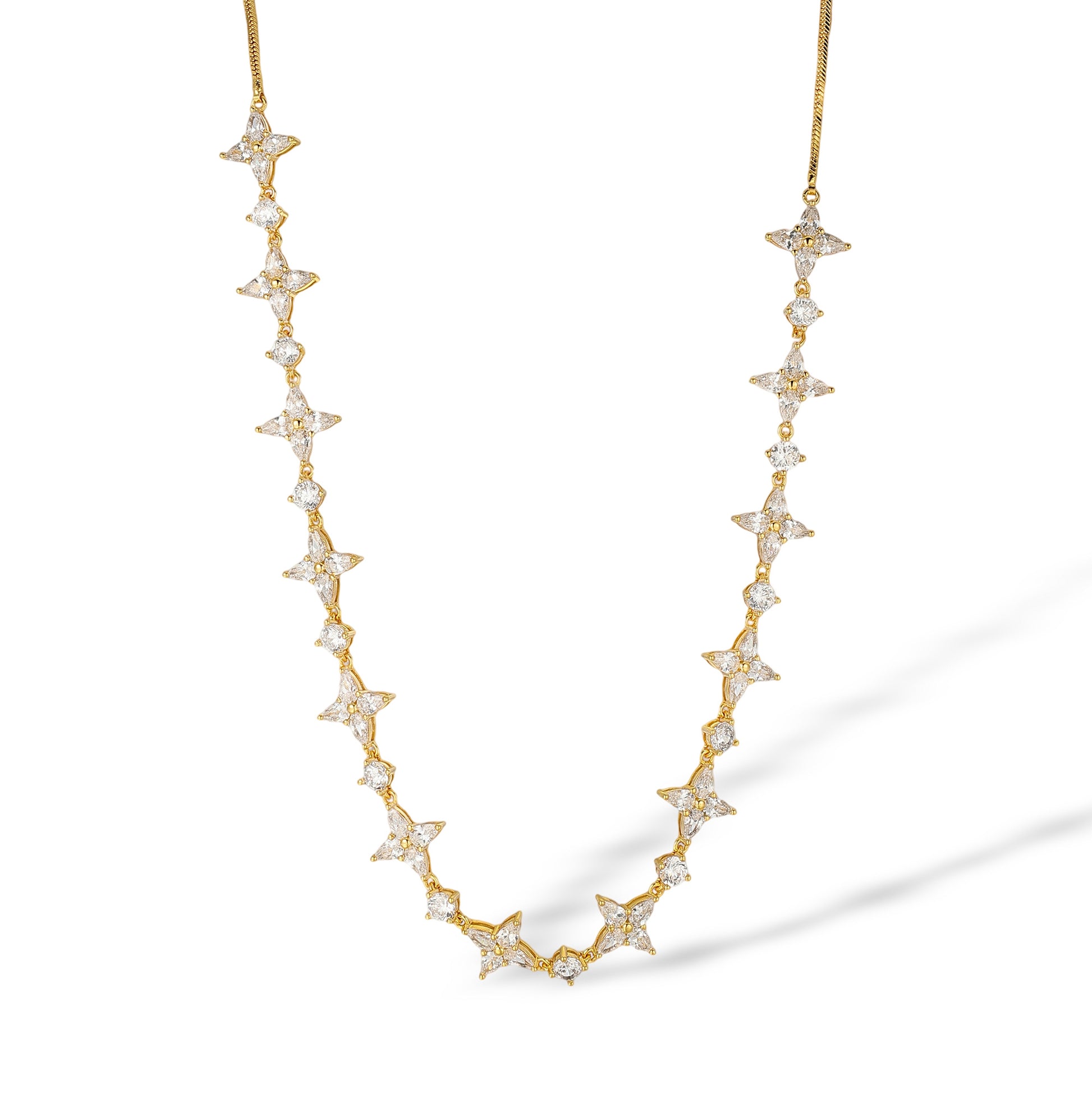 Lidia 18K Gold Starburst Pearl Necklace