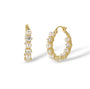 Lilly 14K Gold Pearl Hoop Earrings